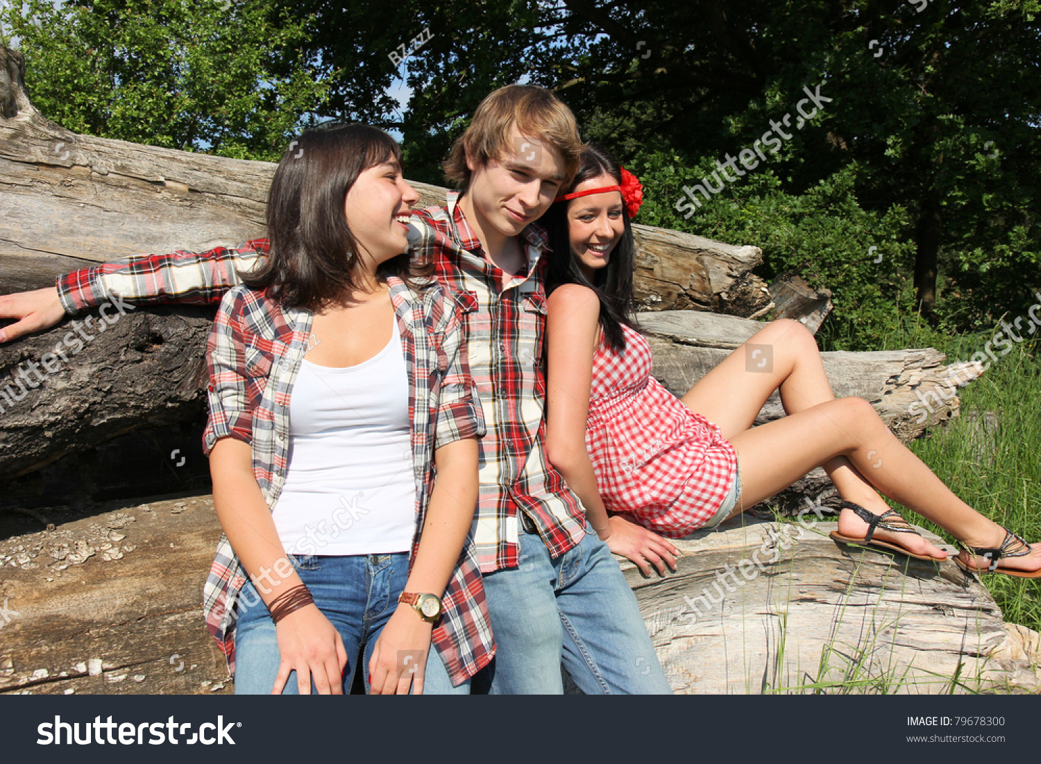 Group Young People Enjoying Nature Stock Photo 79678300 - Shutterstock