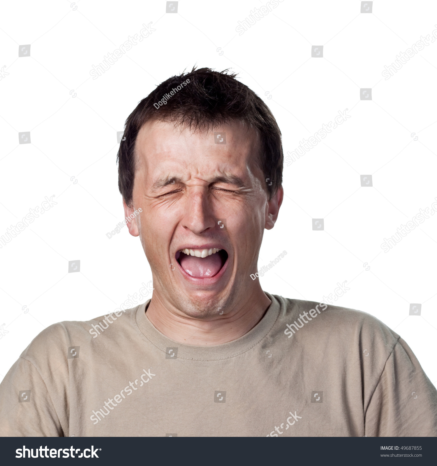 Grown Man Shedding Tears Stock Photo 49687855 : Shutterstock