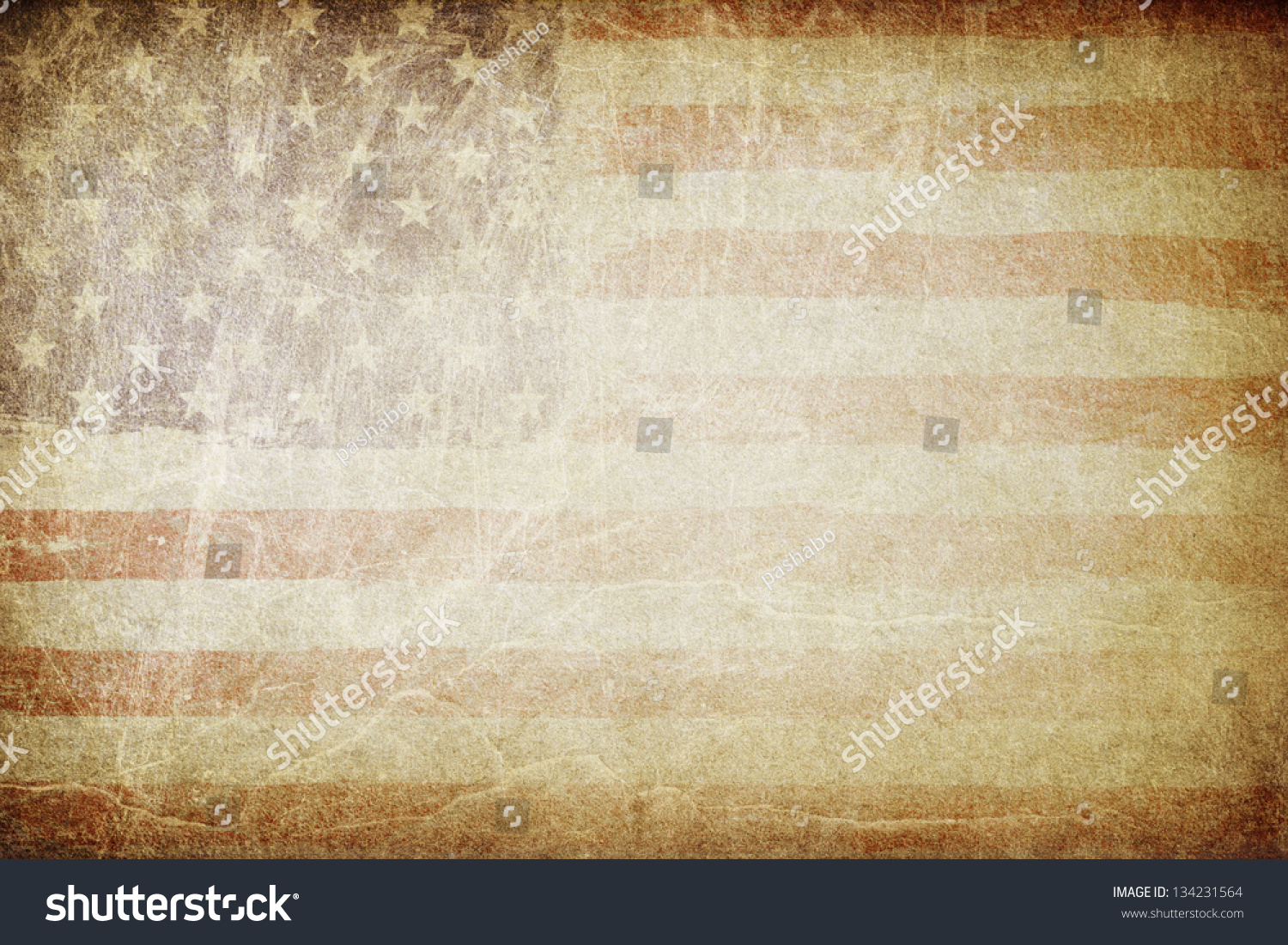 Grunge American Flag Background. Perfect For Text Placing. Stock Photo ...