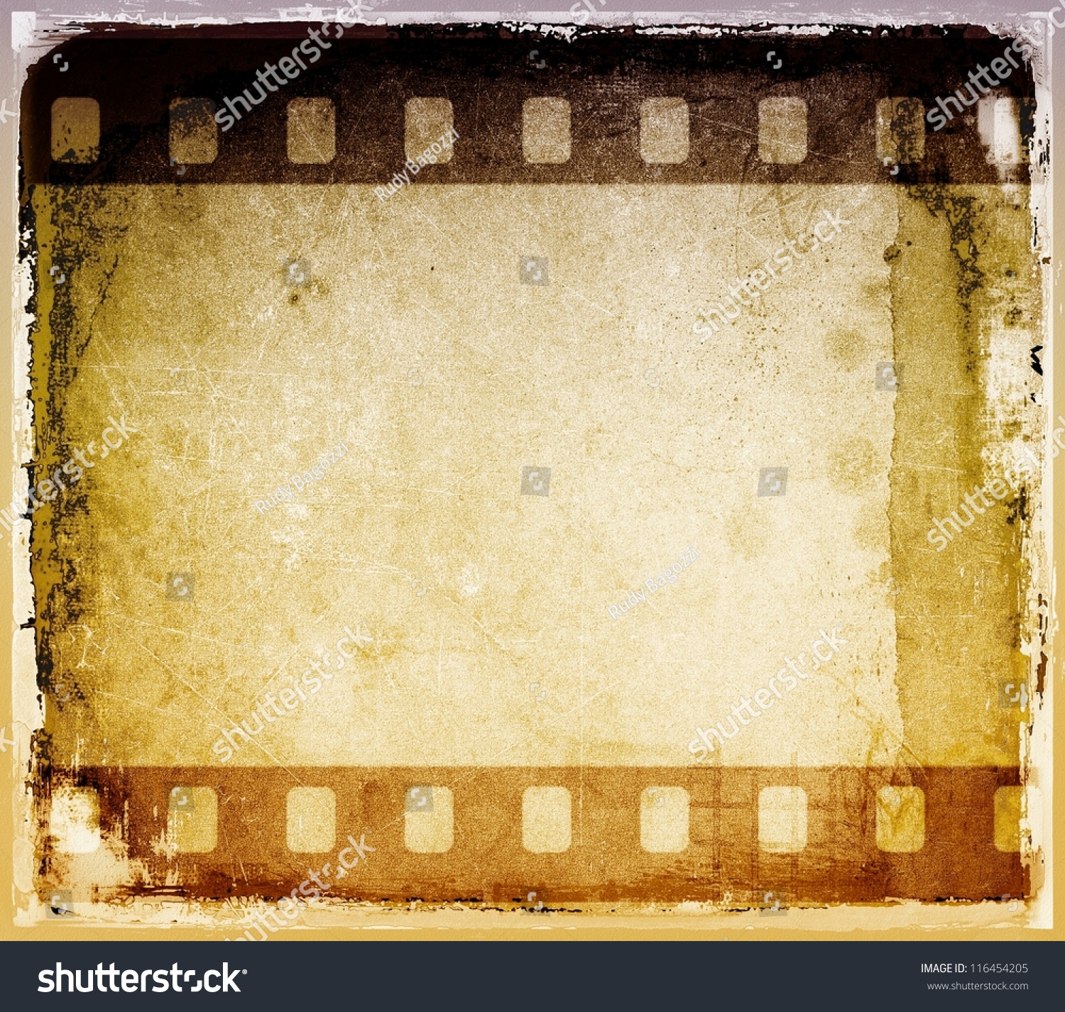 Grunge Film Strip Frame Stock Photo 116454205 : Shutterstock