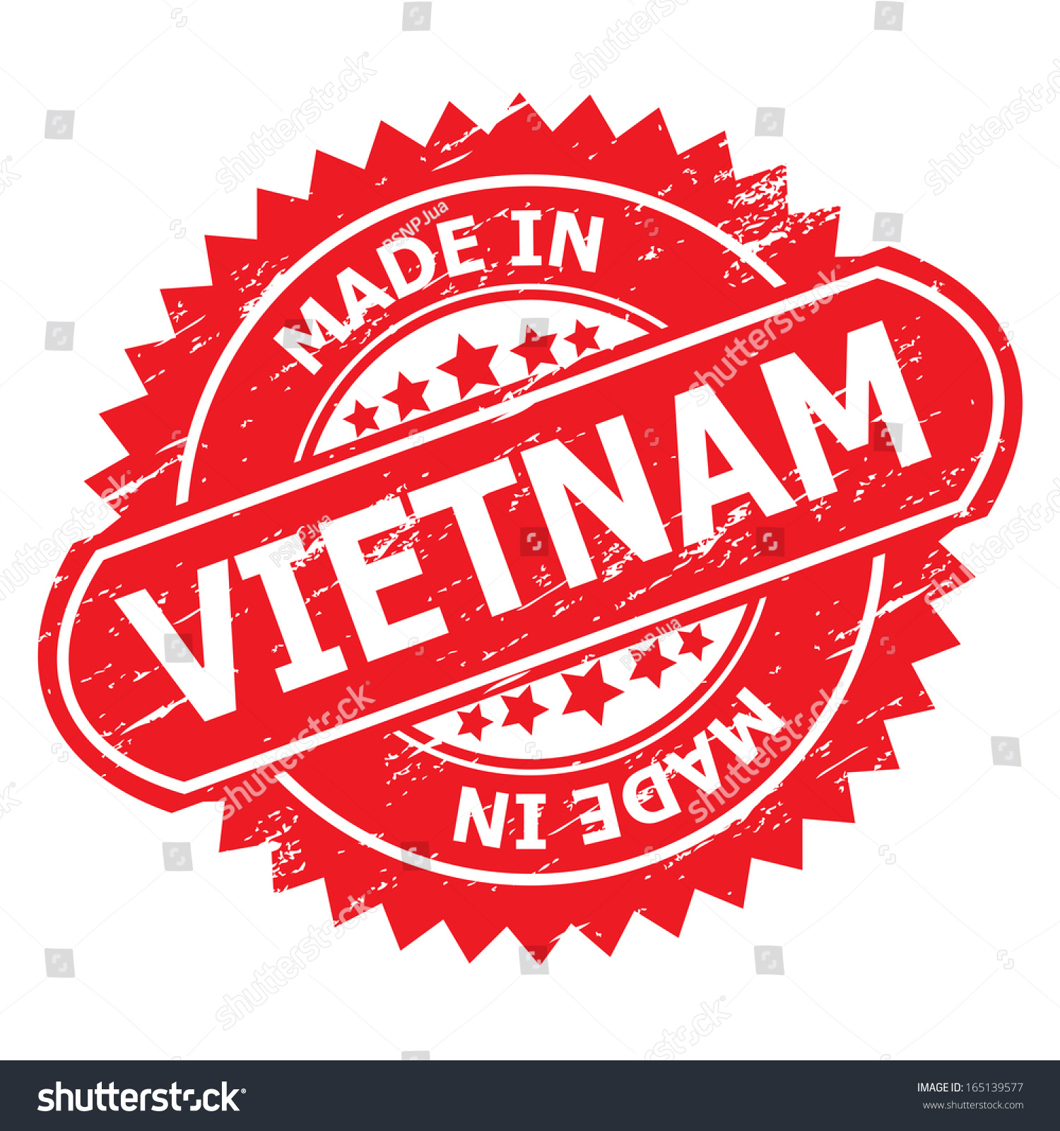 Grunge Rubber Stamp Text Made Vietnam Stock Illustration 165139577 ...