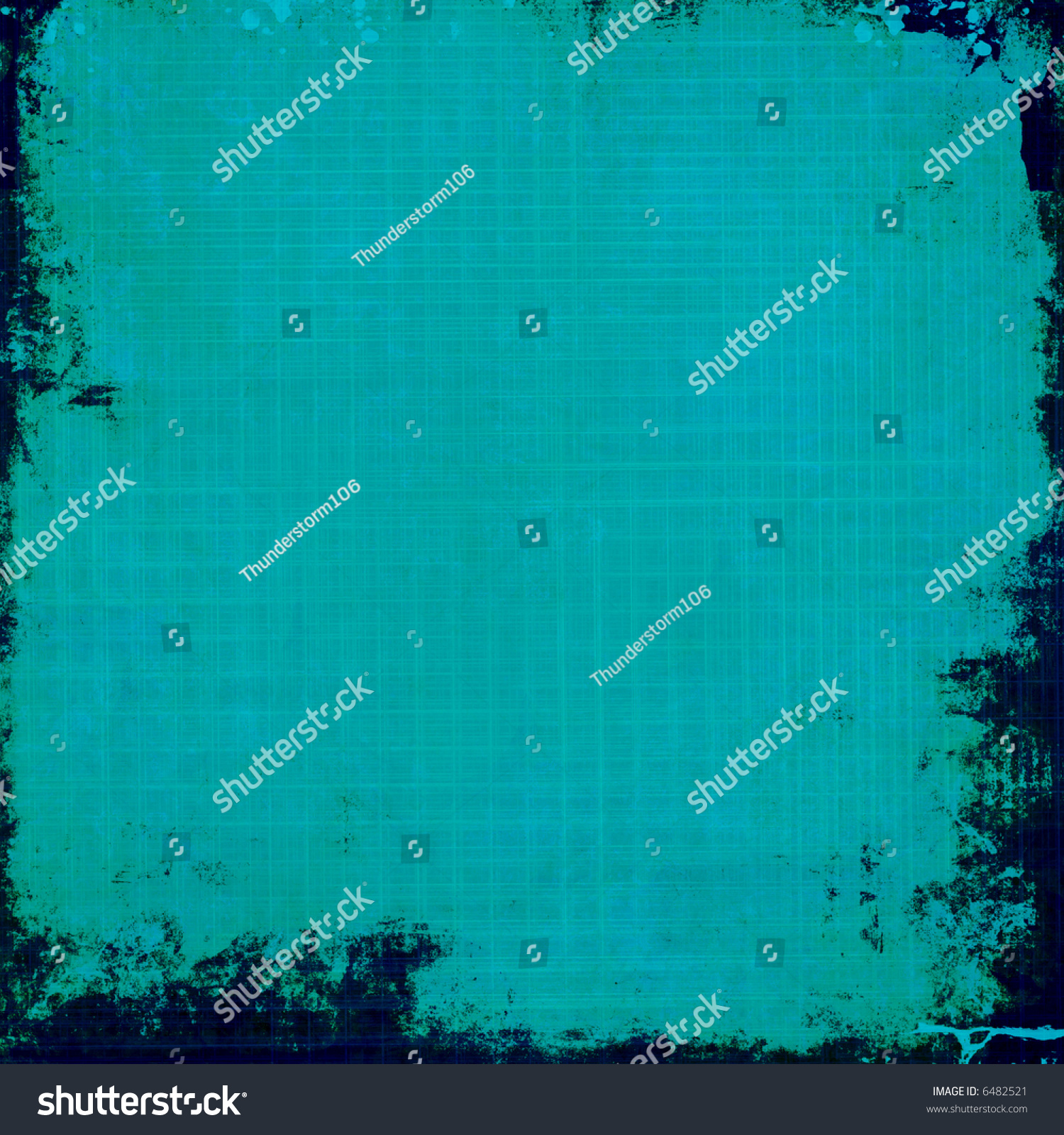 Grunge Teal Background With Edge Overlay Stock Photo 6482521 : Shutterstock