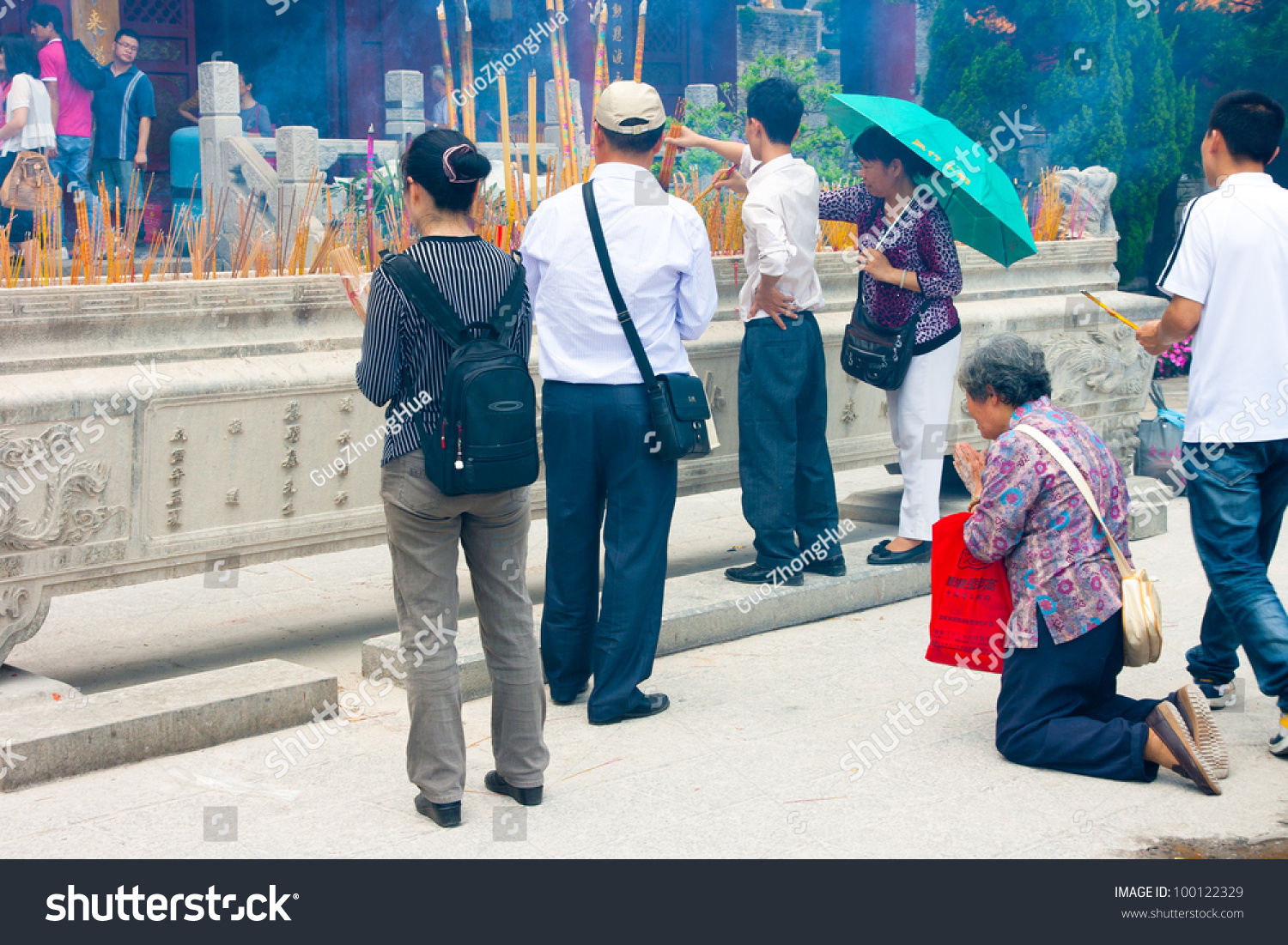 Guangzhou, China - Apr 13: Prayer Ceremony On Apr 13, 2012 In Mazu ...