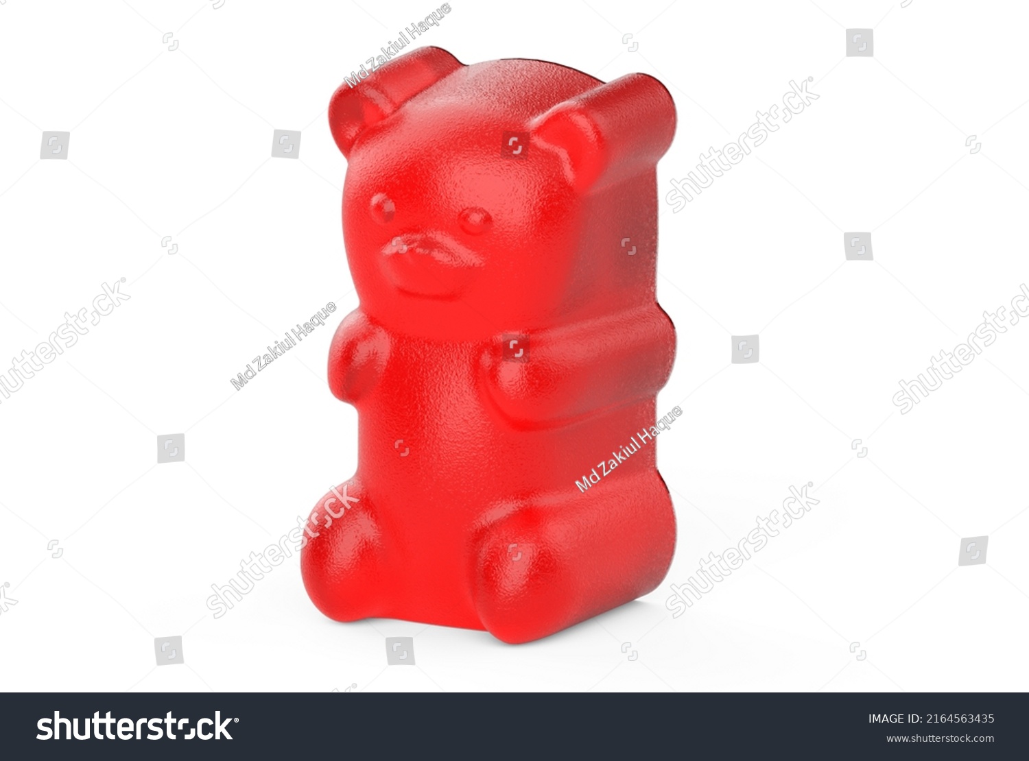 Gummy Bear 3d Mockup 3d Rendering Stock Illustration 2164563435 ...