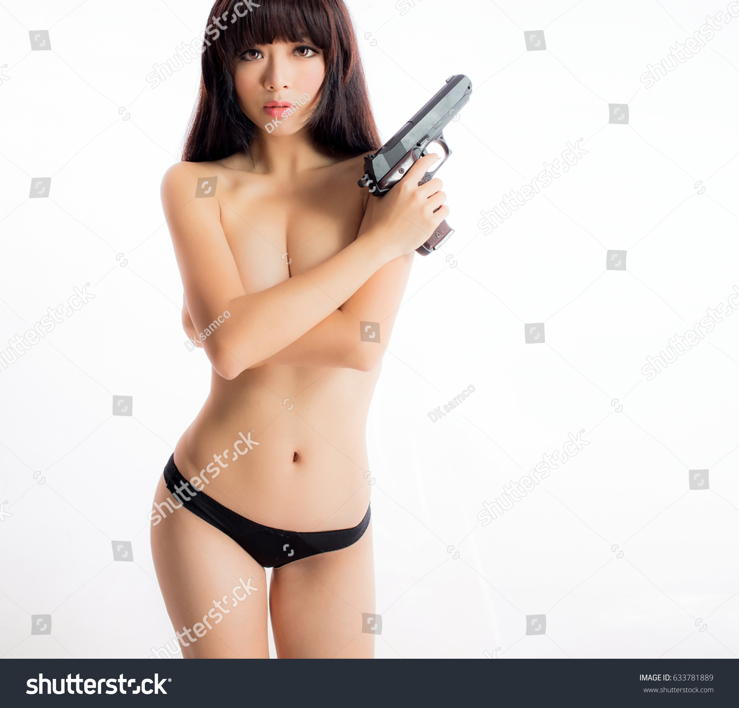 Nude girl hand gun - Nude photos