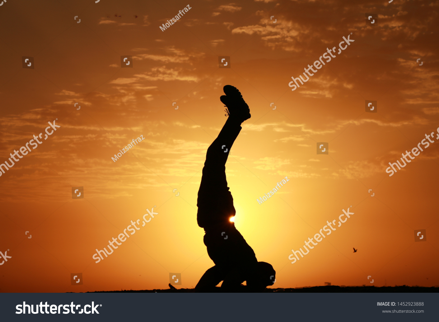 Gymnast Doing His Gymnastics On Beach Stock Photo 1452923888 Shutterstock