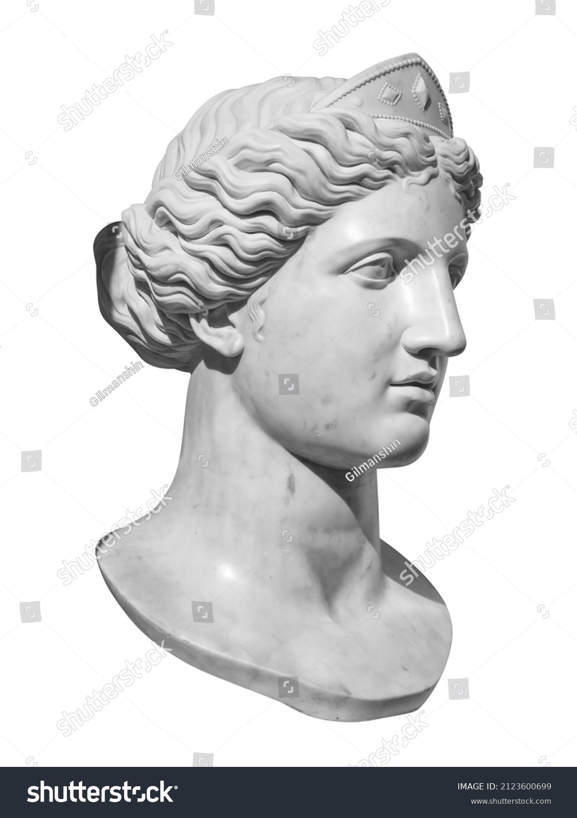 Gypsum Copy Ancient Statue Venus Head Stock Photo 2123600699 | Shutterstock