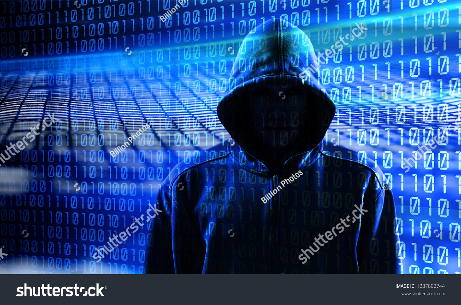 Hacker Binary Code Stock Photo (edit Now) 1287802744