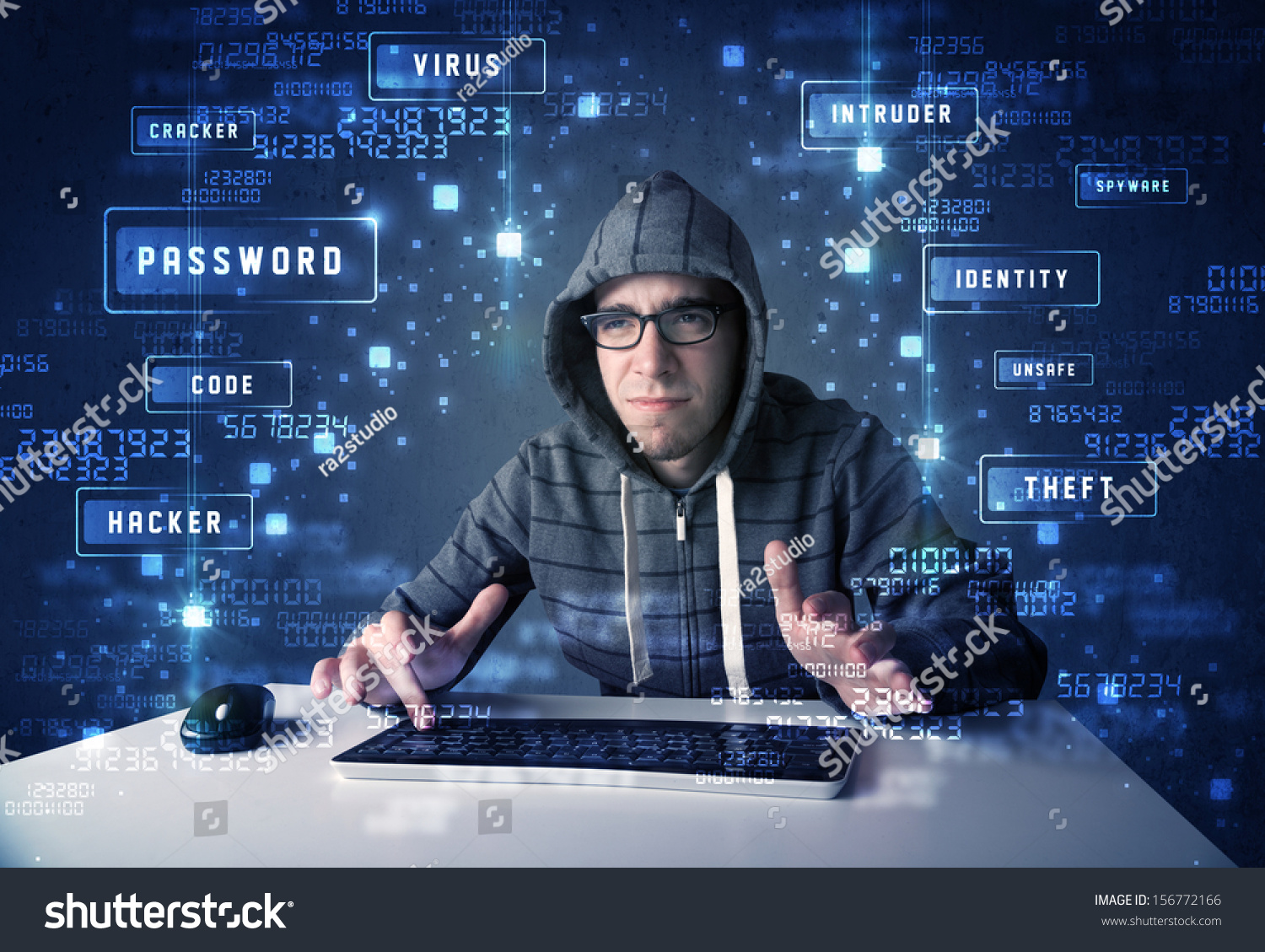  Ocean Colored Dual Curve Template Design Featuring Hacker Programing in Technology