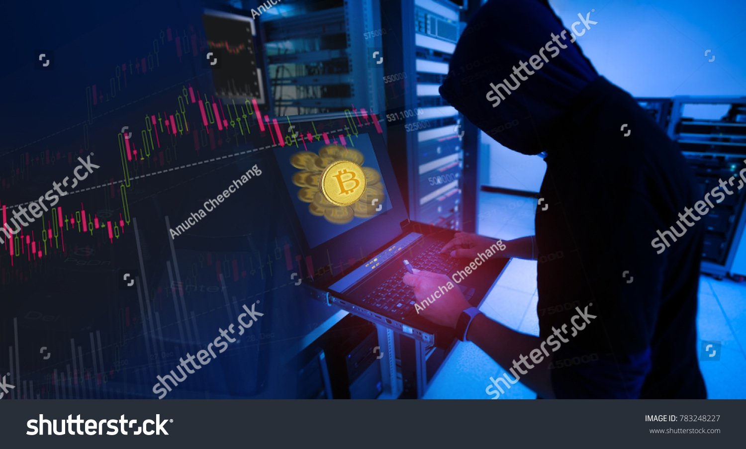 Hacker Will Hacking Steal Data Information Stock Photo 783248227 ...