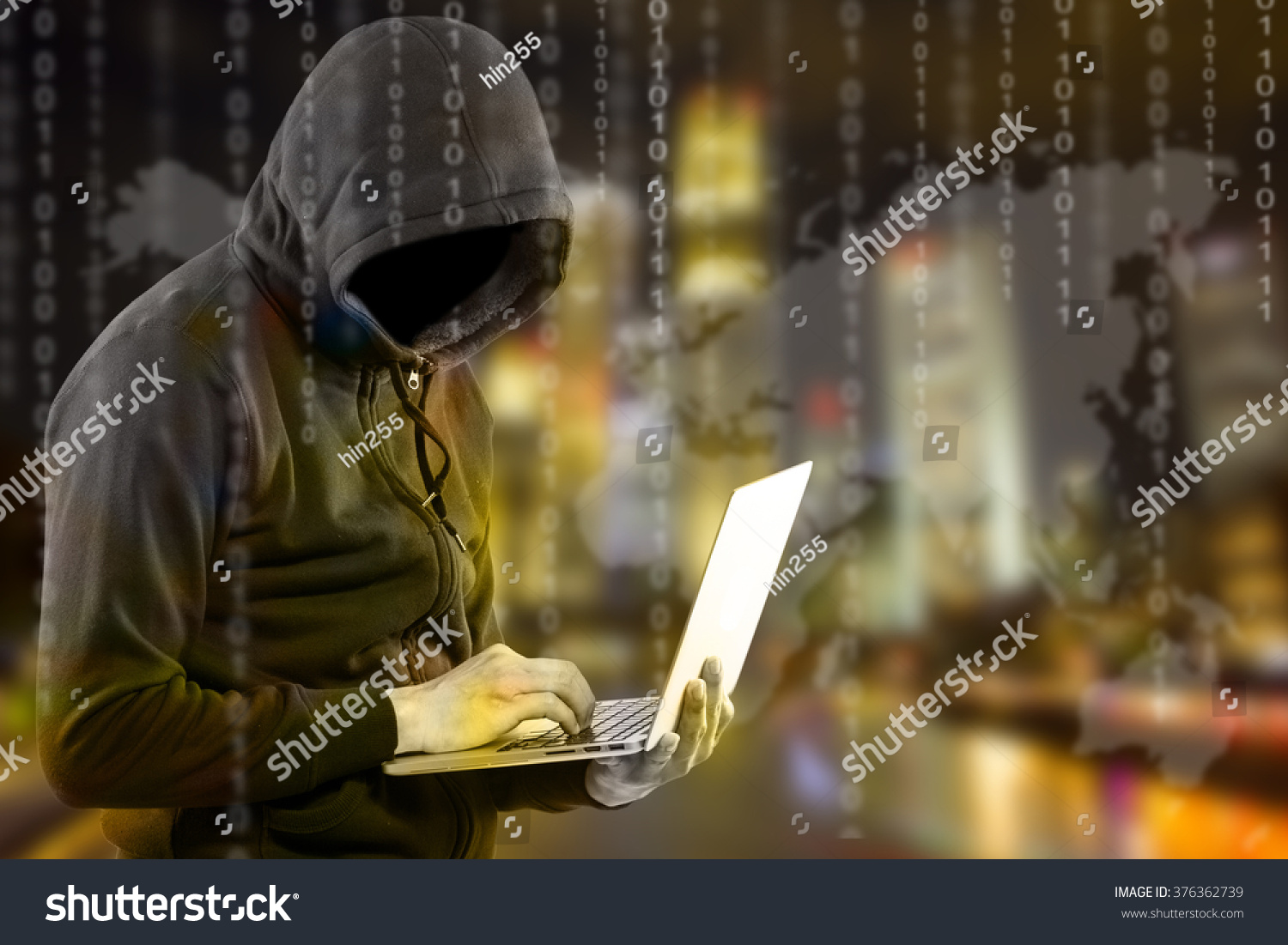 Hackers Programmer Look Search Data Hack Stock Photo Edit Now