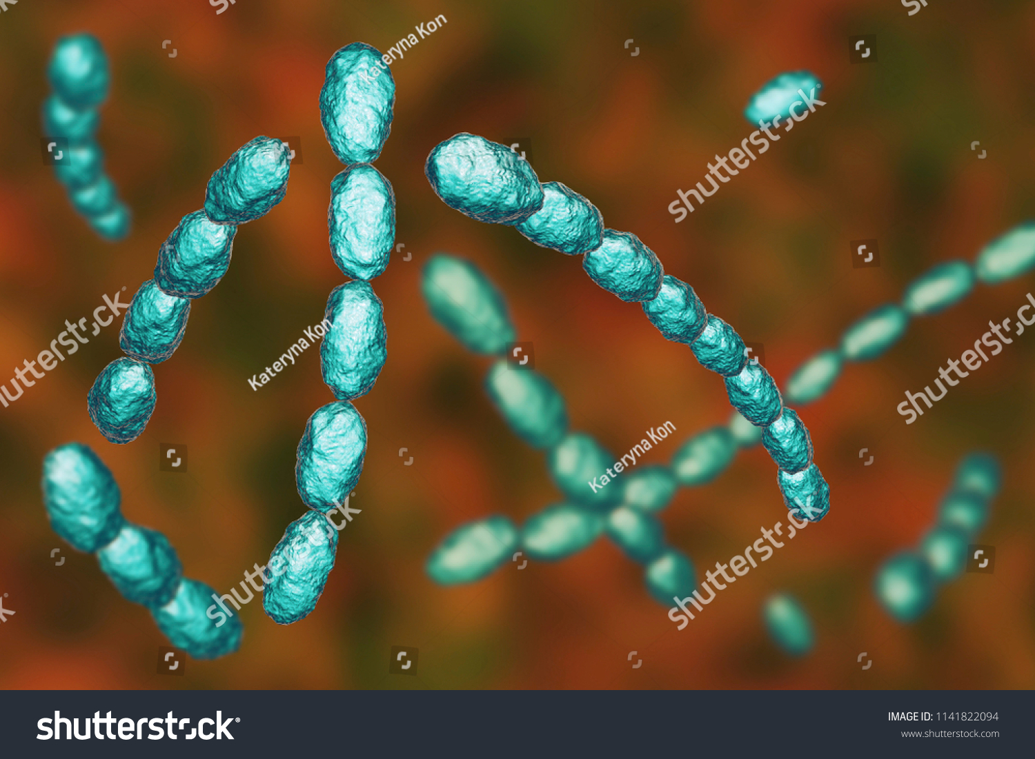 Haemophilus Ducreyi Bacteria 3d Illustration Gramnegative Stock ...