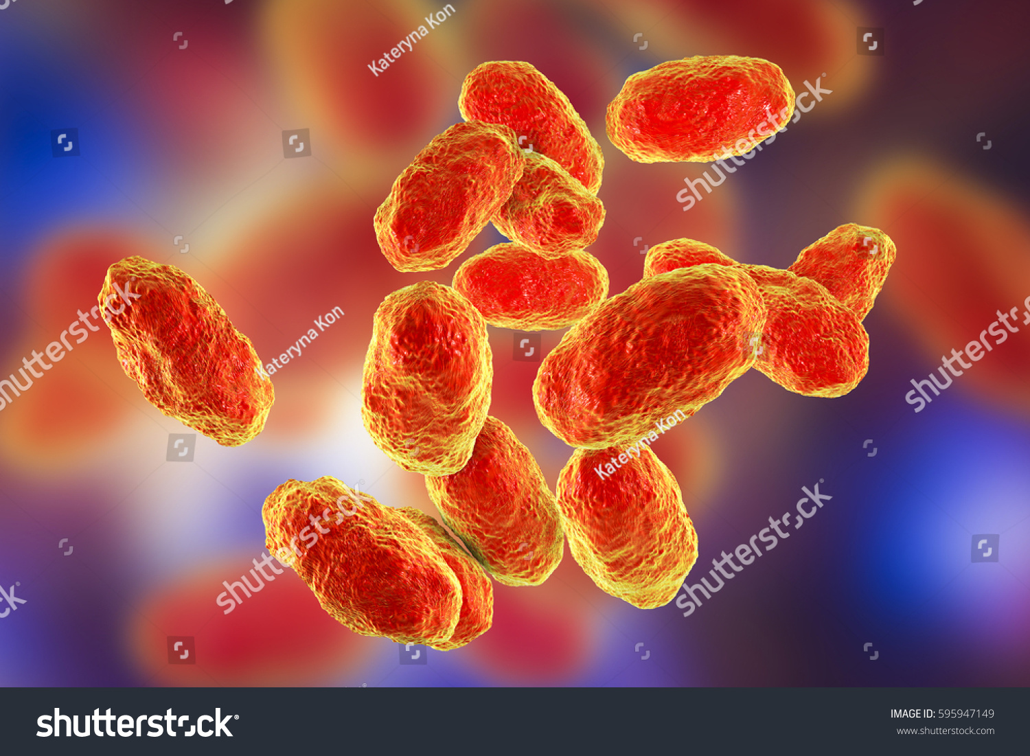 Haemophilus Influenzae Bacteria 3d Illustration Gramnegative Stock ...