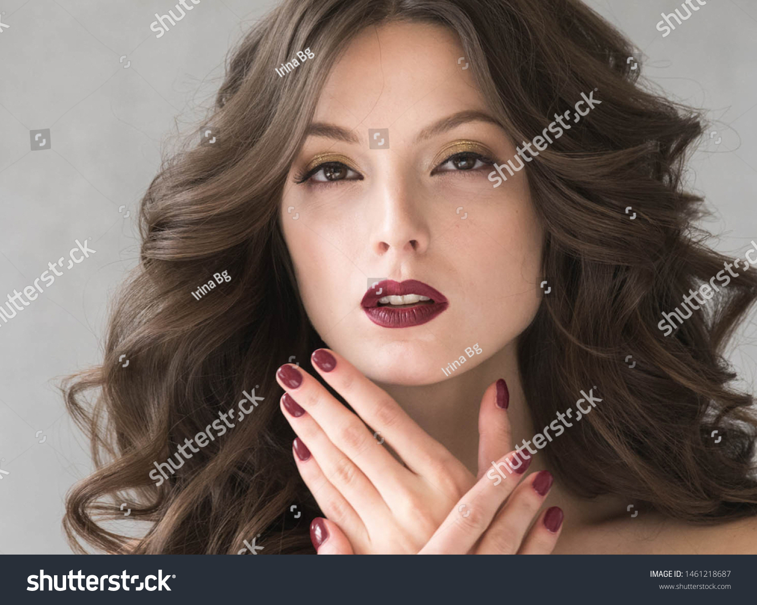 Hair Beauty Woman Portrait Beautiful Makeup Stock Photo Edit Now