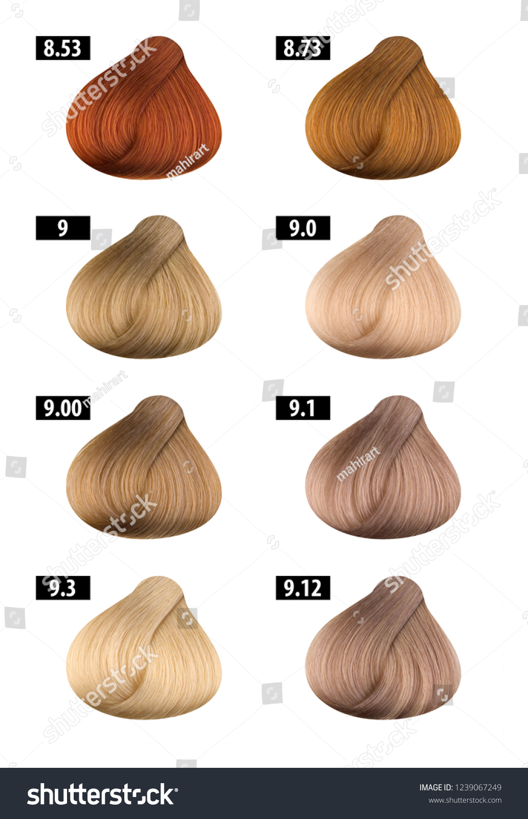 hair-dye-colours-chart-colour-numbers-foto-stok-1239067249-shutterstock