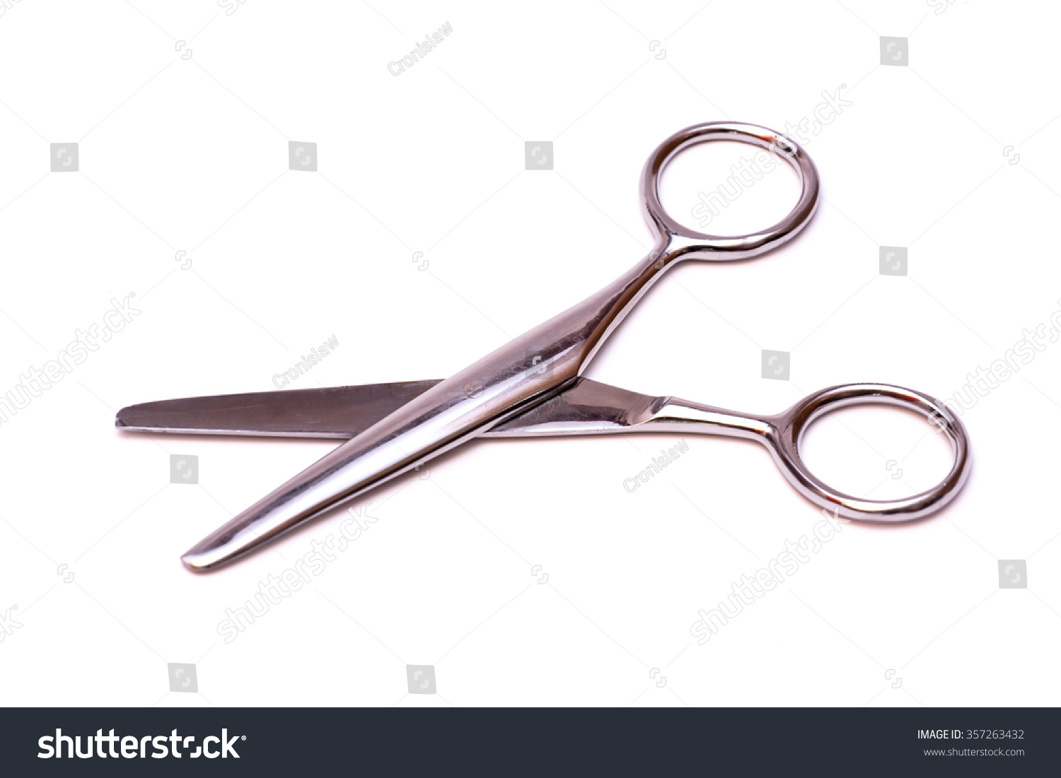 Hairdressers Scissors On White Background Stock Photo Edit Now