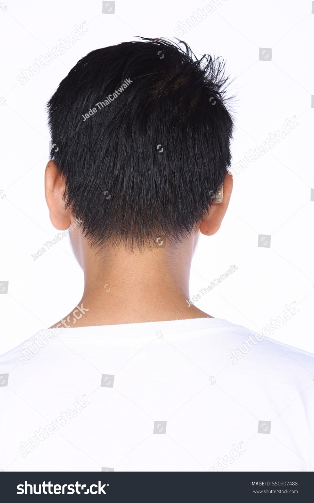 Half Body Portrait Asian Man Black Stock Photo Edit Now