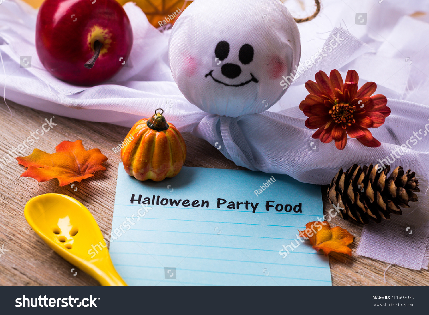 Halloween Party Food List Concept On Stock Photo Edit Now 711607030