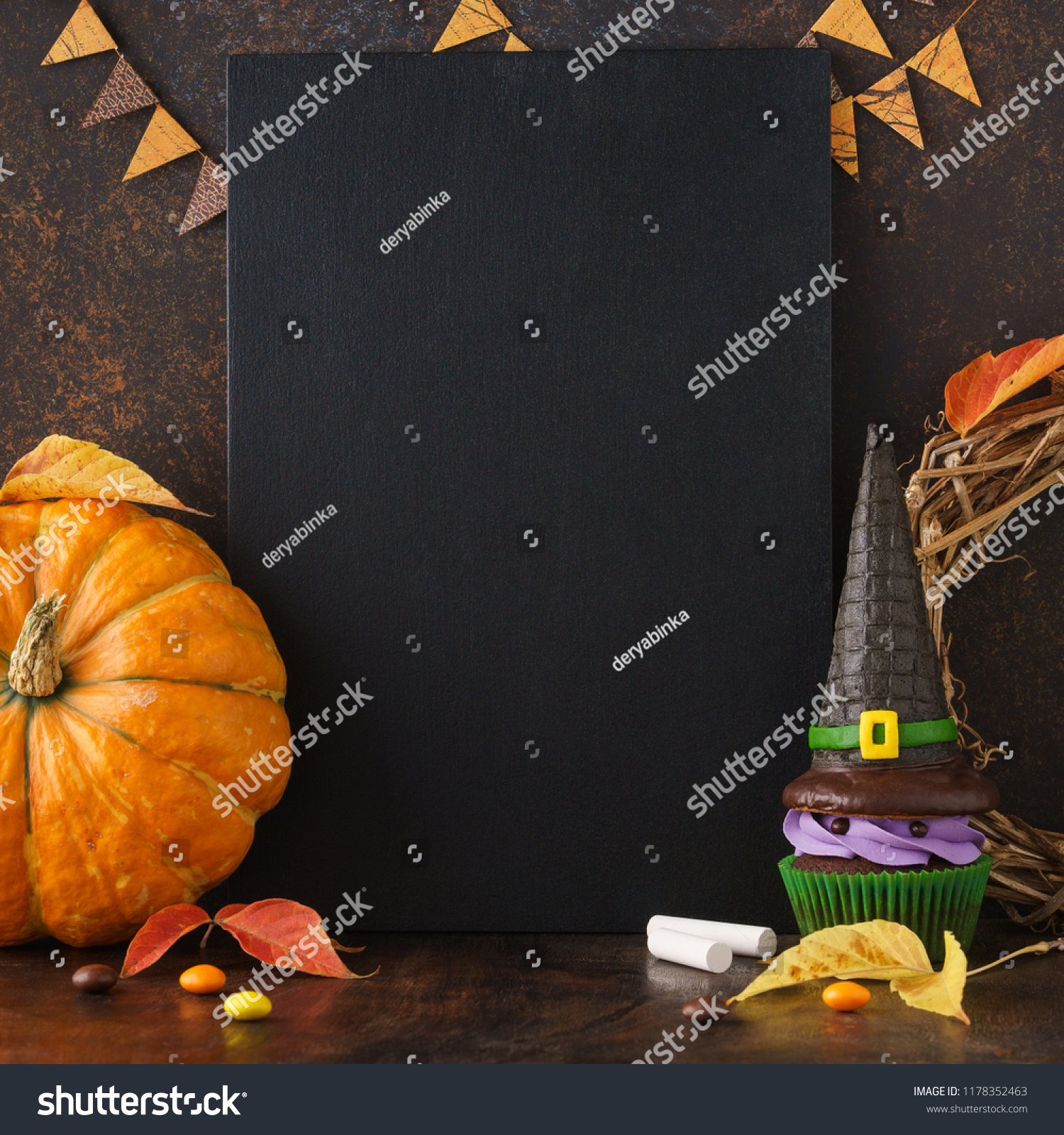 Halloween Sale Mockup Concept Pumpkin Red Stock Photo Edit Now 1178352463