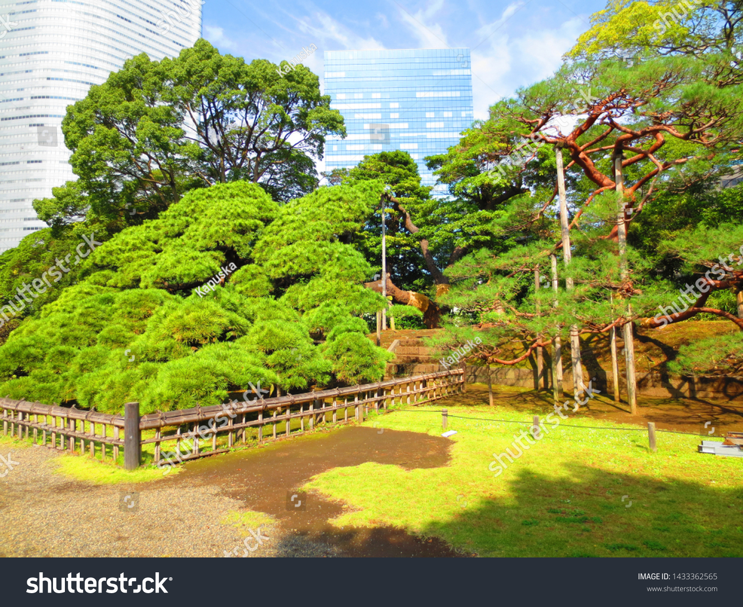 Hamarikyu Gardens Public Park Tokyo Japan Stock Photo Edit Now