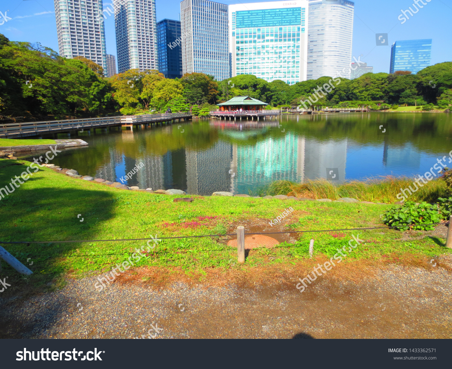 Hamarikyu Gardens Public Park Tokyo Japan Stock Photo Edit Now