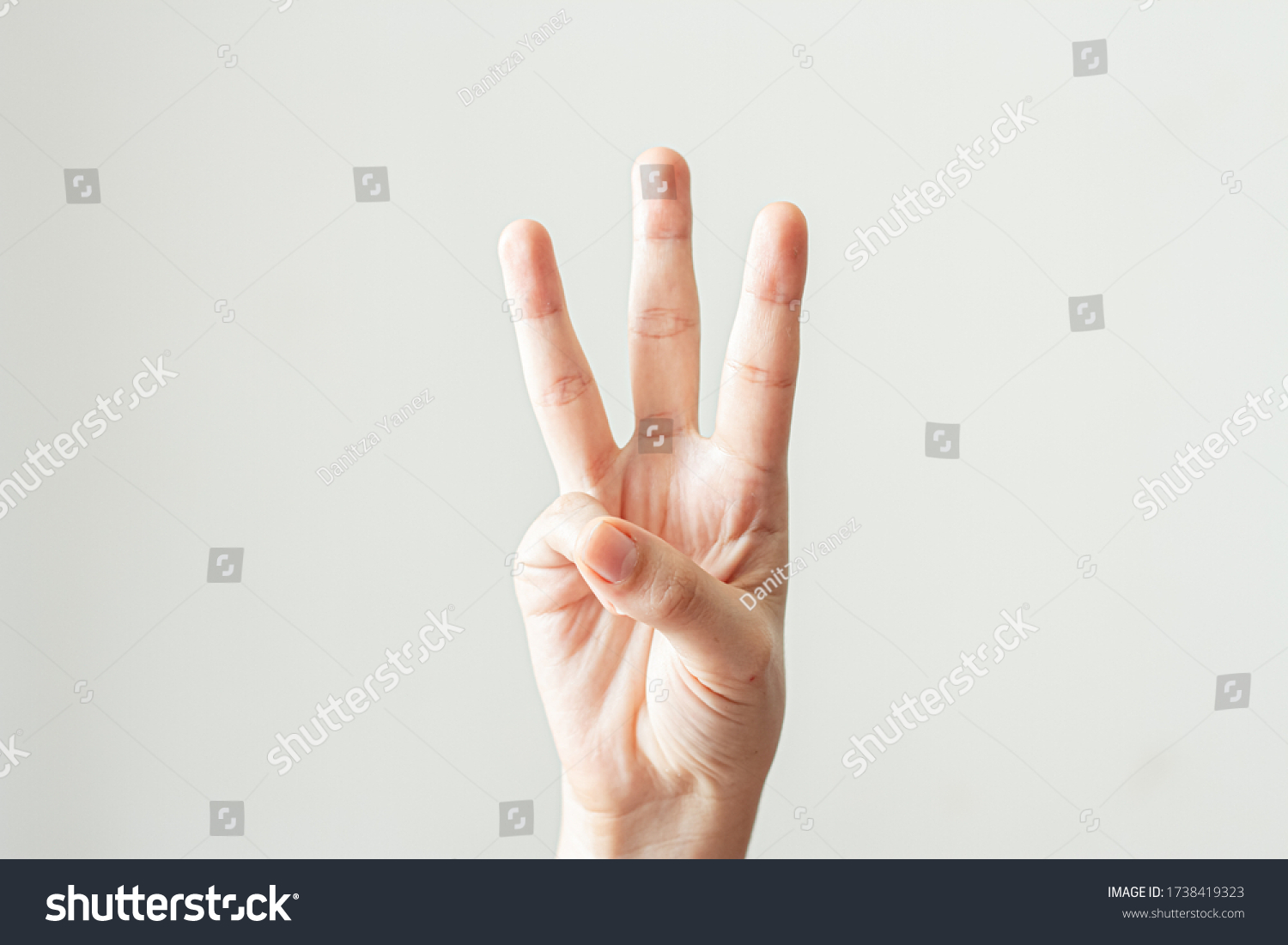 thumb index finger and pinky sign