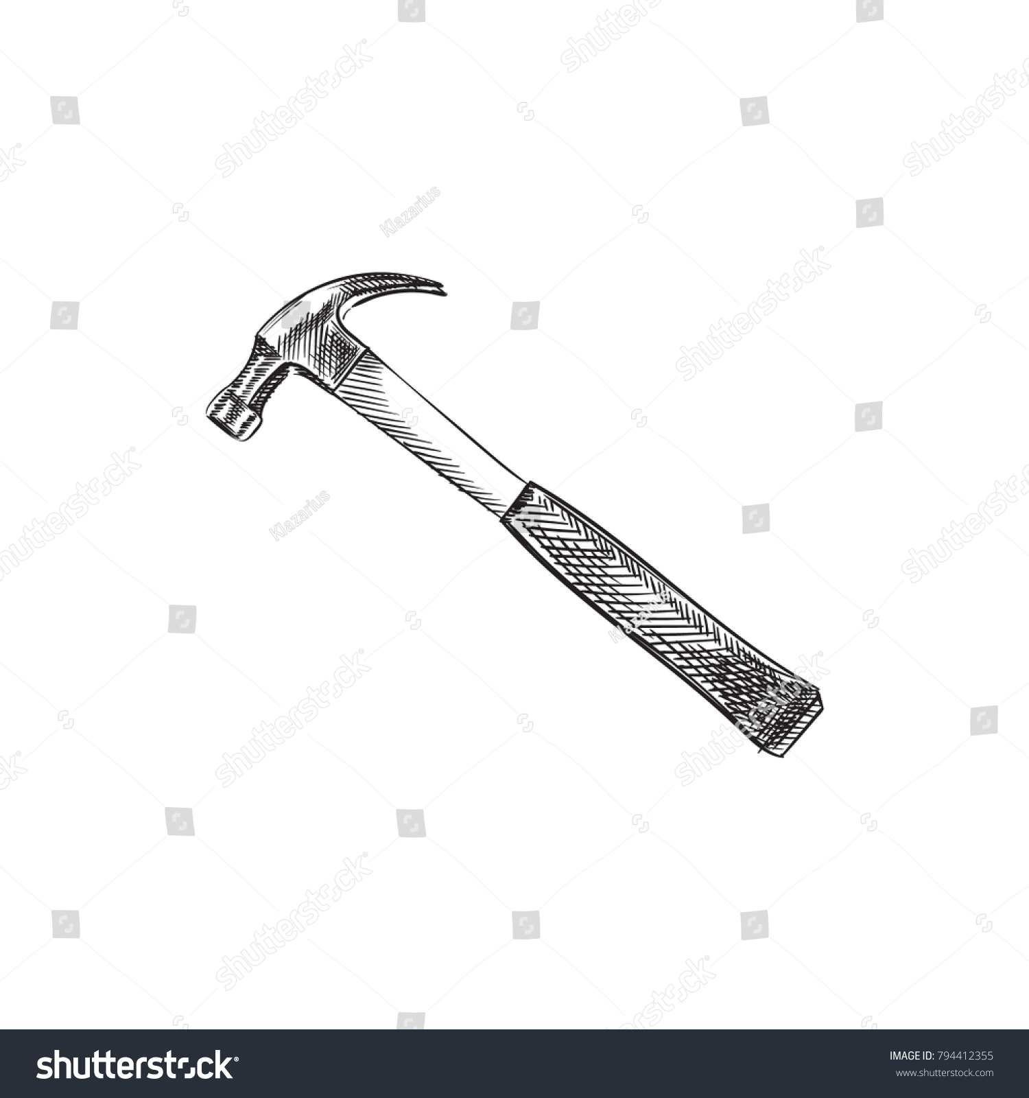 claw hammer drawing