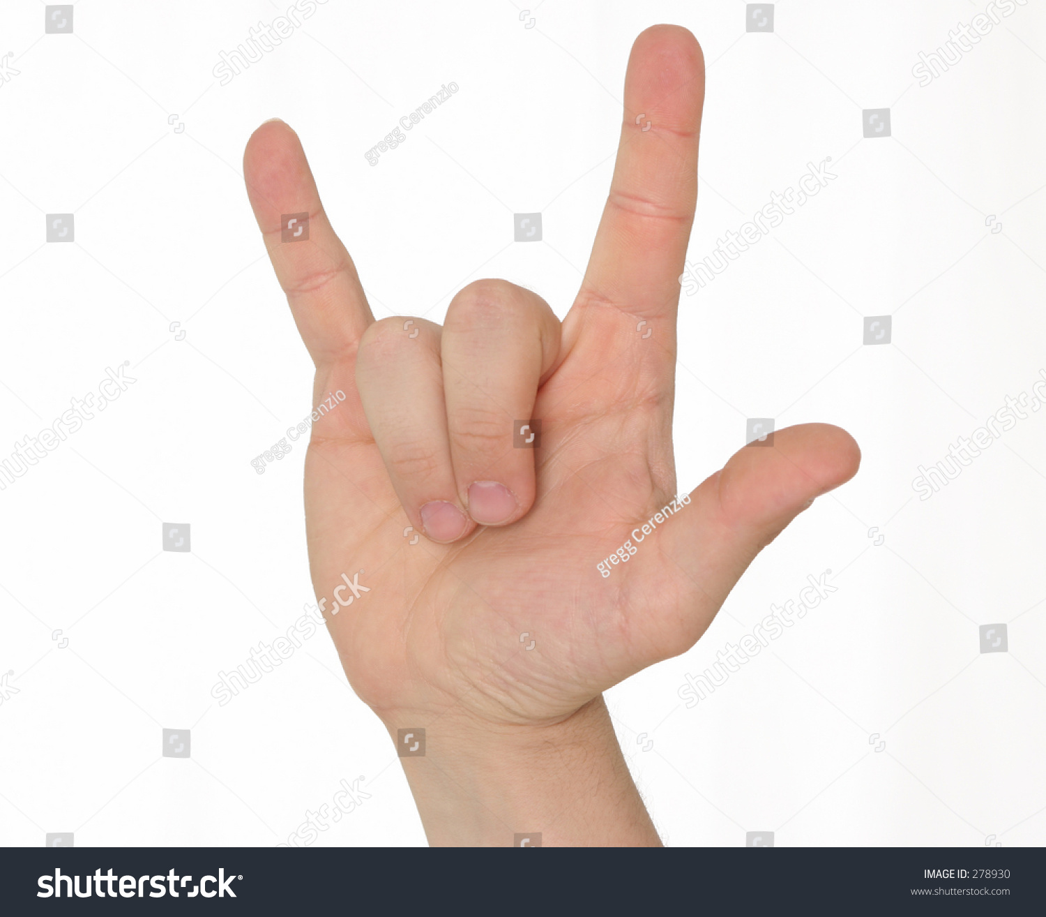 Hand Gesture For I Love You Stock Photo 278930 : Shutterstock