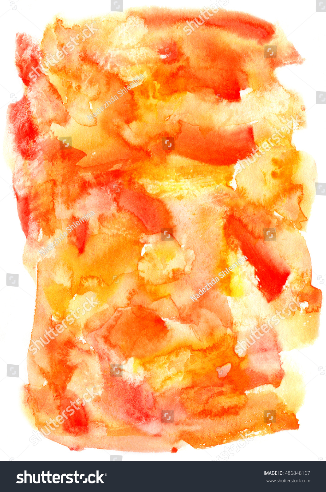 Hand Painted Watercolor Background Stock Illustration 486848167 Hand Painted Watercolor Background Stock Illustration 486848167
