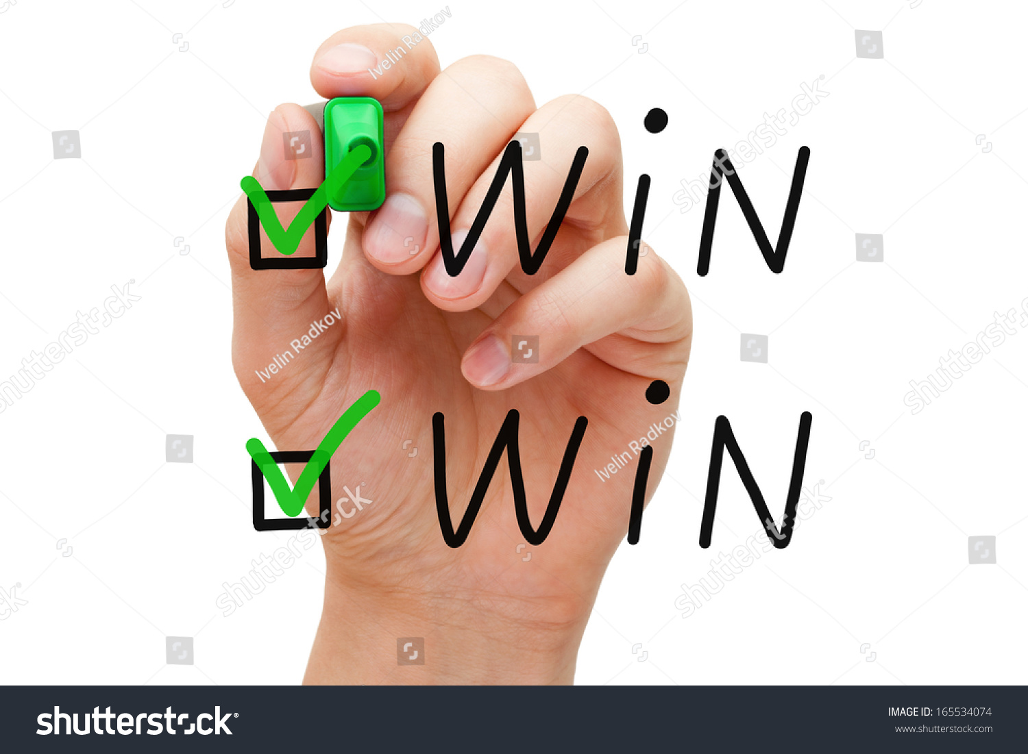 Hand putting check mark green marker nh c s n165534074 shutterstock