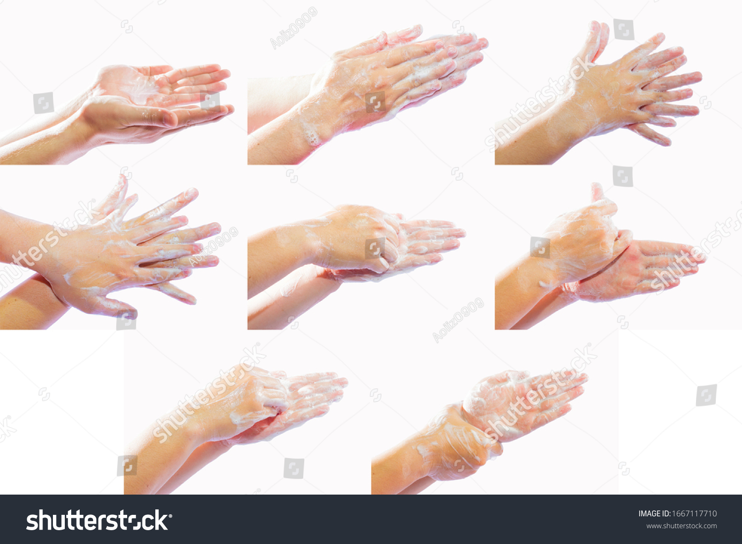 Hand Washing Medical Procedure 7 Steps Stock Photo Edit Now 1667117710 Hand Washing Medical Procedure 7 Steps Stock Photo Edit Now 1667117710