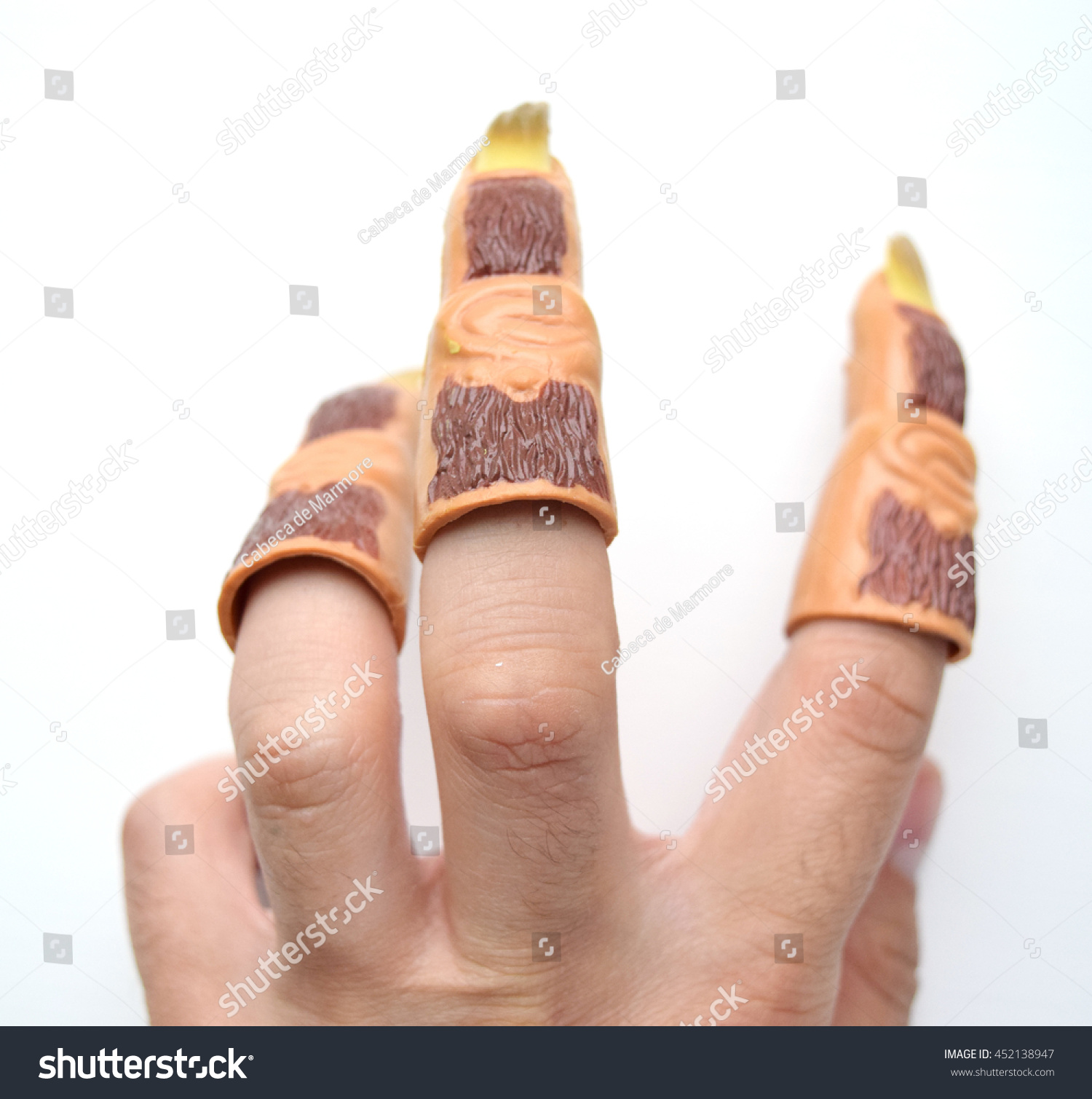Hand Scary Halloween Witch Plastic Finger Stock Photo Edit Now 452138947