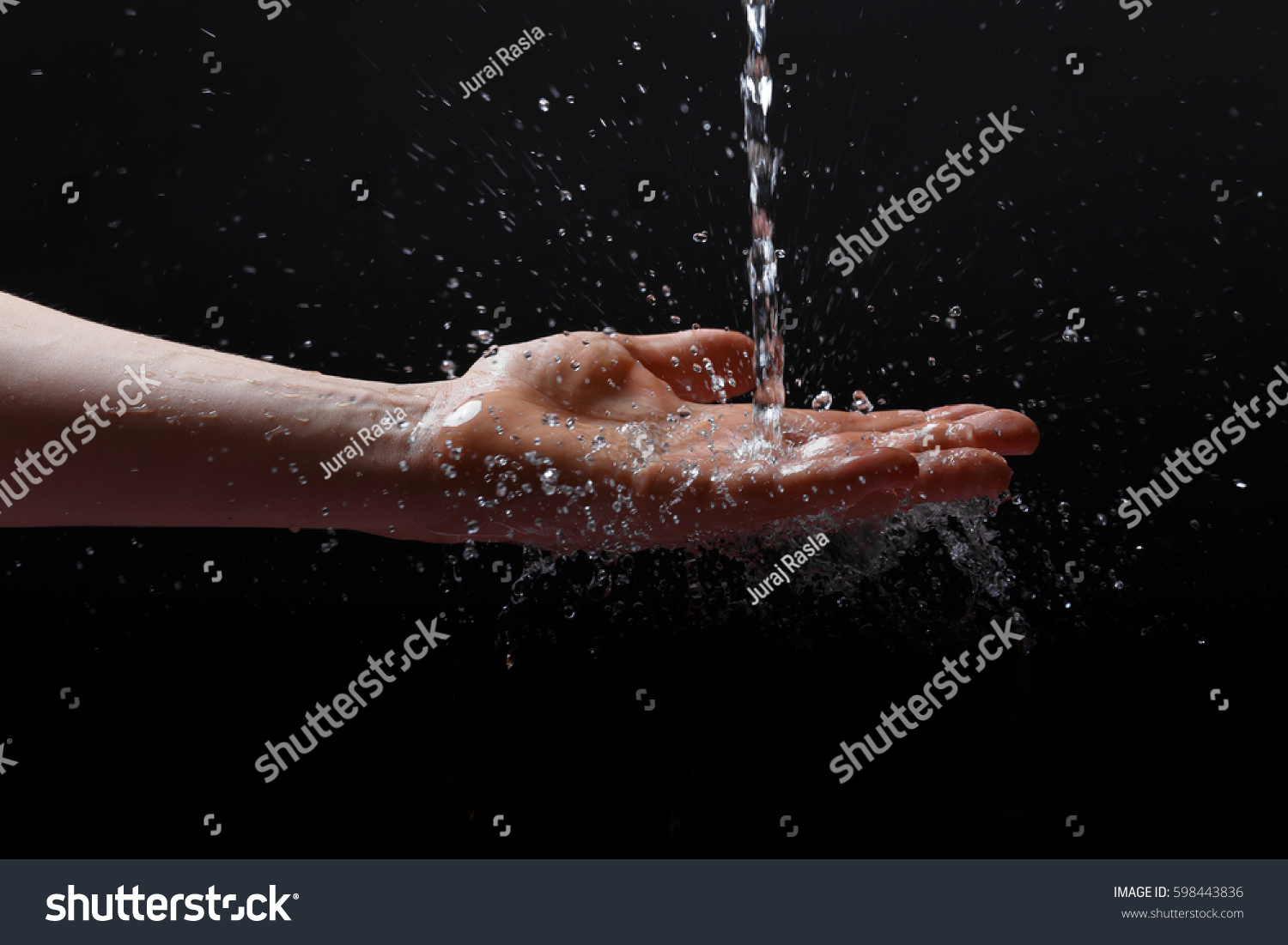 Hand Splashing Water Stock Photo 598443836 | Shutterstock