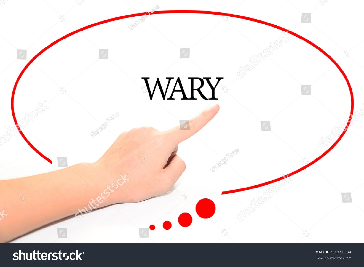 Hand Writing Wary Abstract Background Word Stock Photo Edit Now