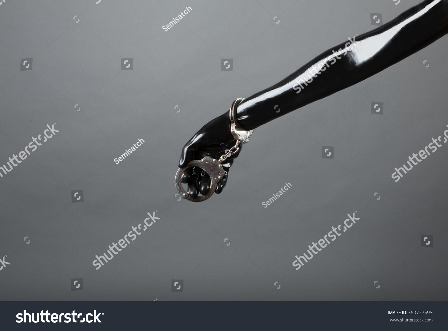 Handcuffs Latex Gloves Bondage Concept Stock Photo 360727598 Shutterstock