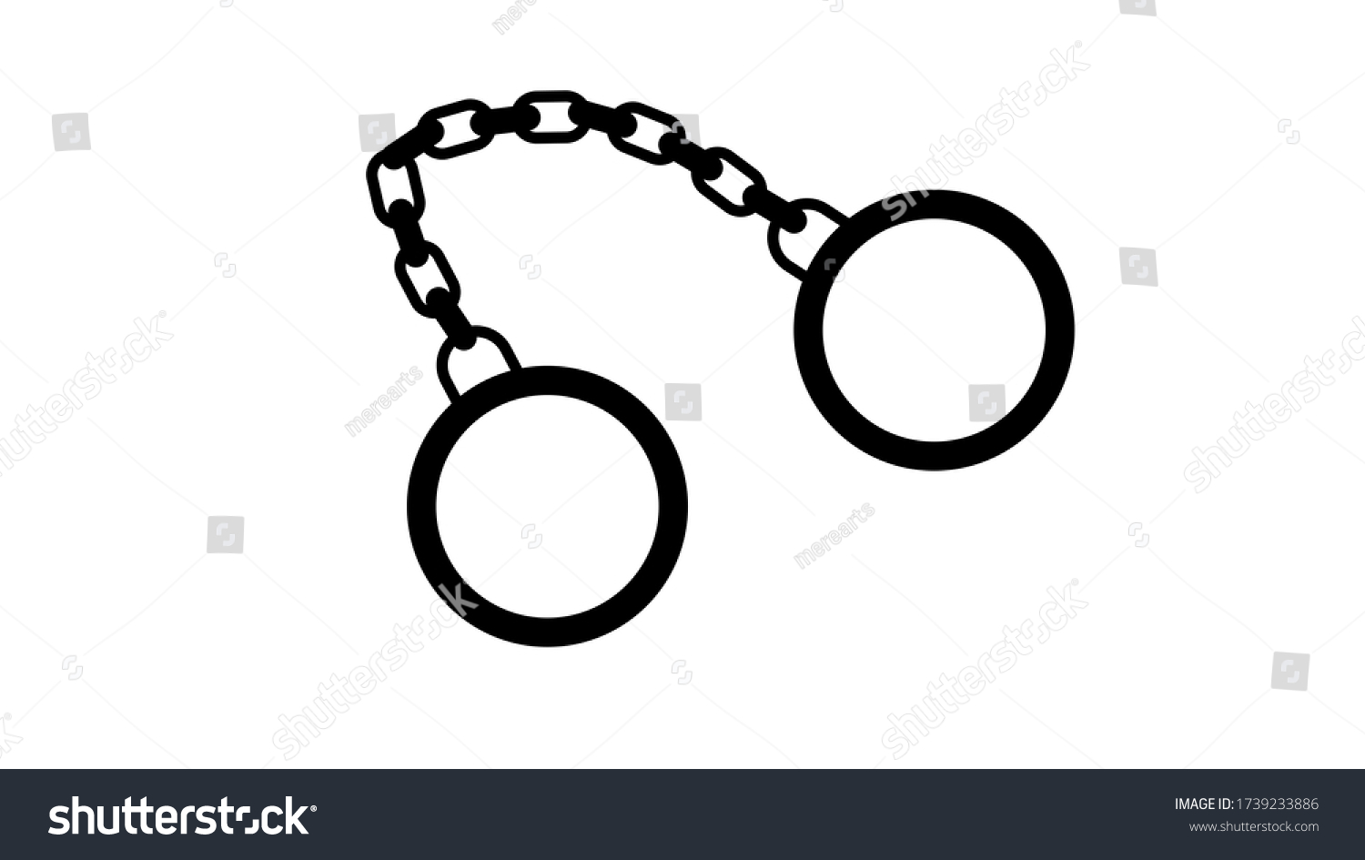 Handcuffs Icon Trendy Design Template Logo Stock Illustration ...