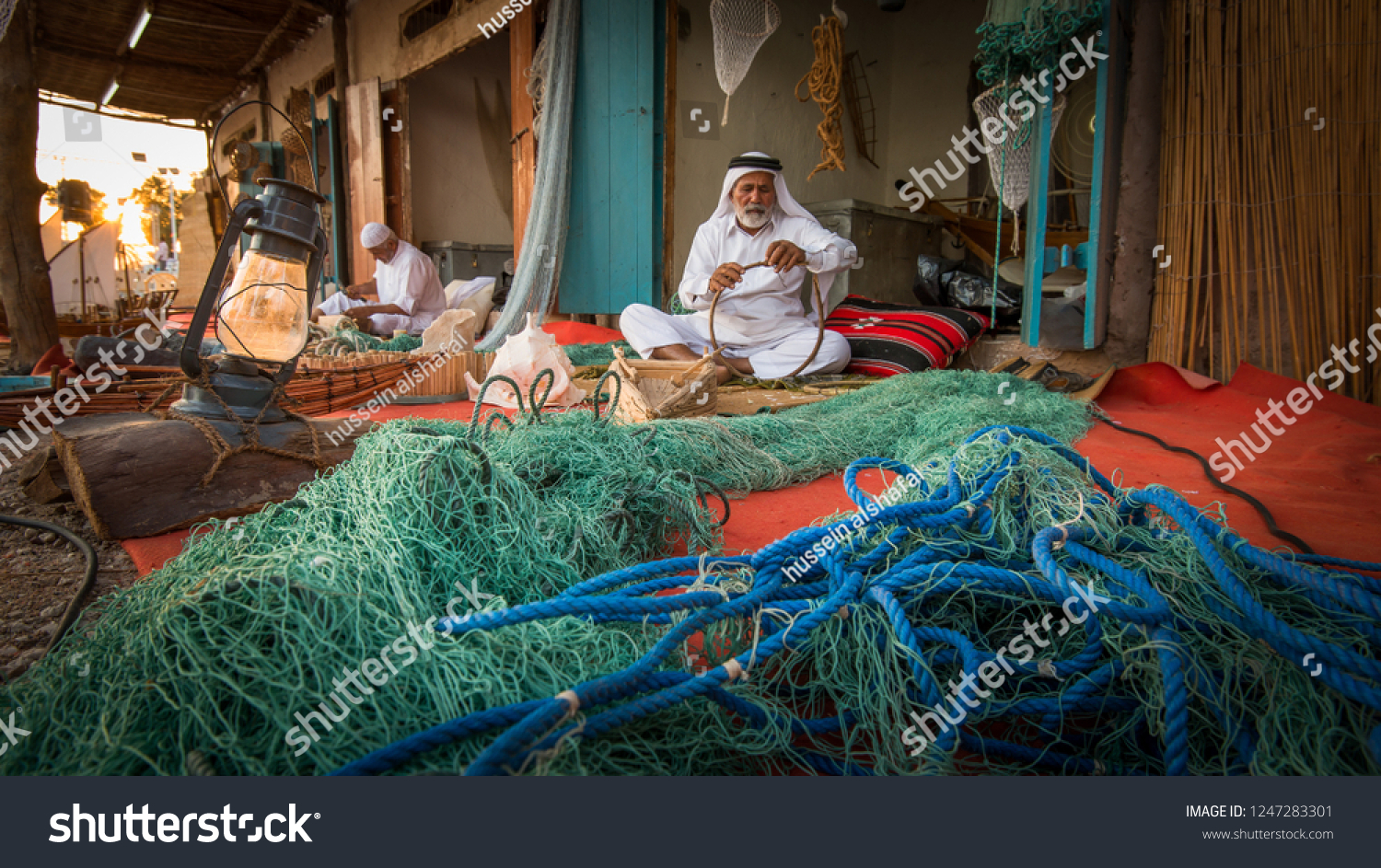 Handicrafts Worker Gulf Heritage Heritage Village Stock Photo (Edit Now ...