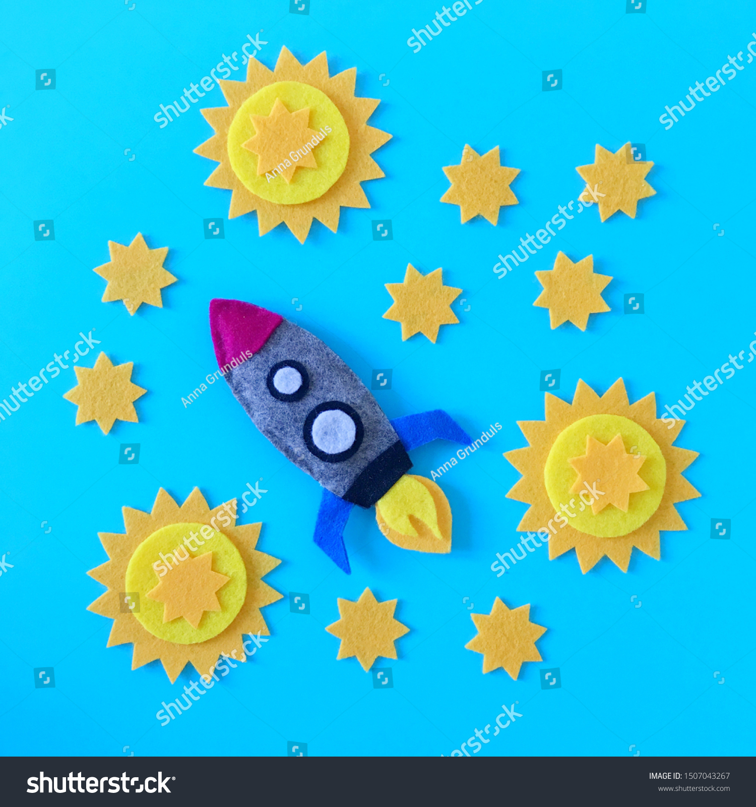 Handmade Felt Toys Baby Crib Mobile Stock Photo Edit Now 1507043267