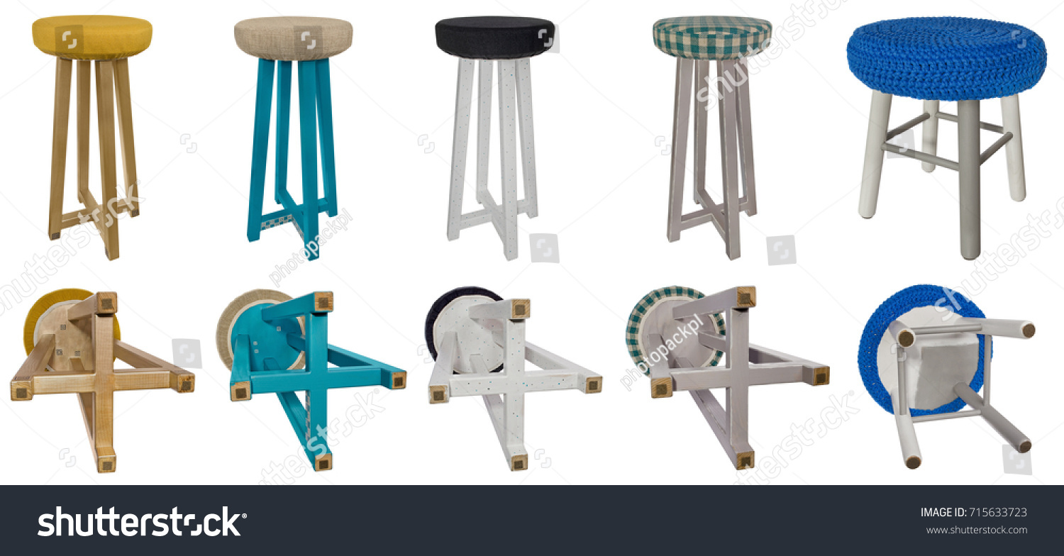 Handmade Stool Hand Painted Wooden Chair Stock Photo Edit Now