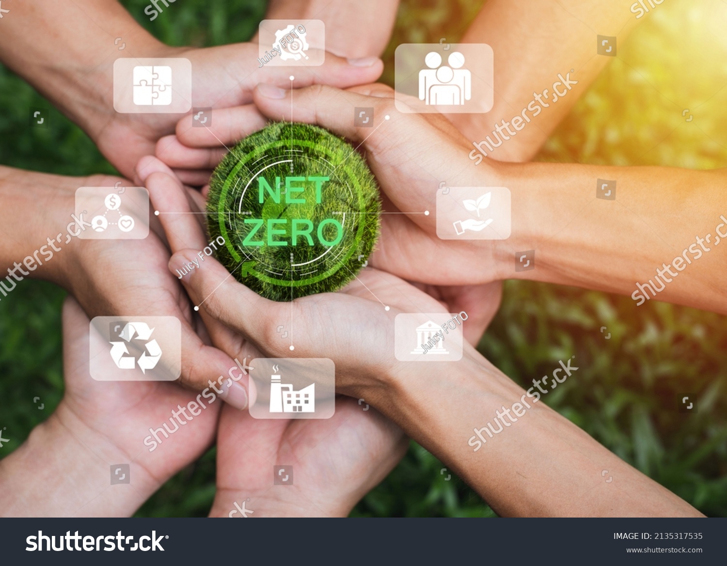 Hands Adult Teamwork Harmony Holding Earth Stock Photo 2135317535 ...