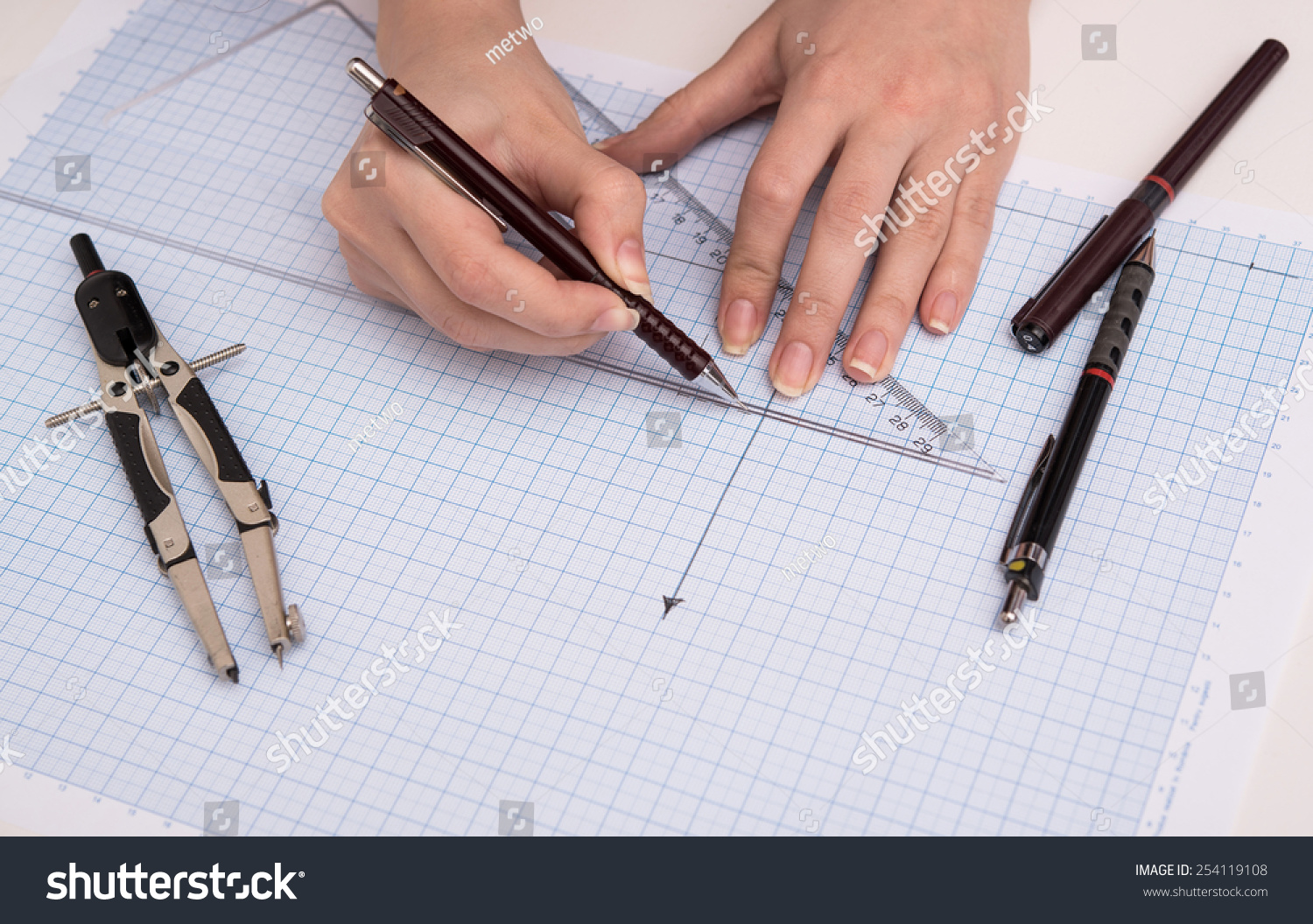 graph paper graphic