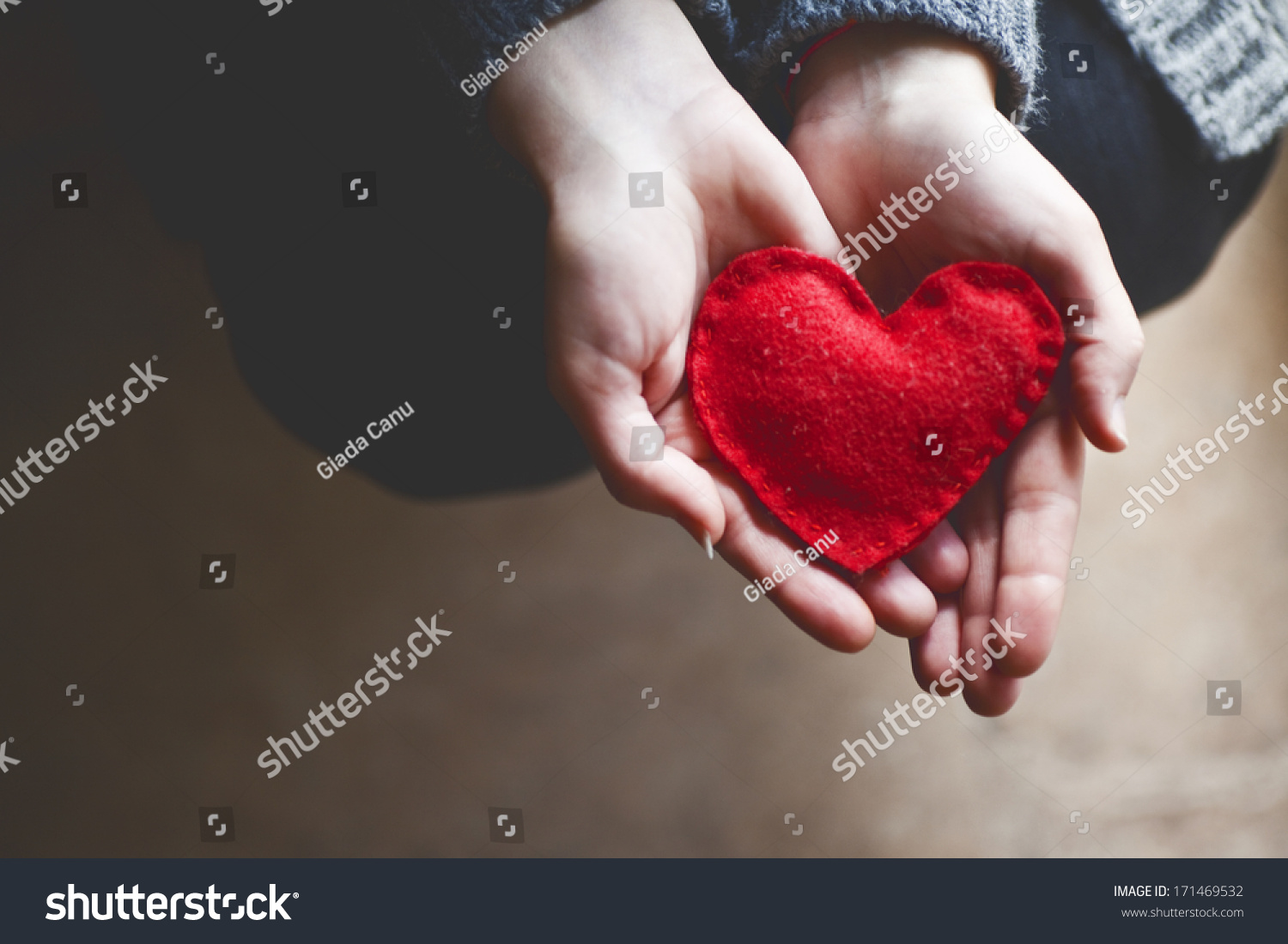 Hands Holding Soft Heart Shape Stock Photo 171469532 - Shutterstock