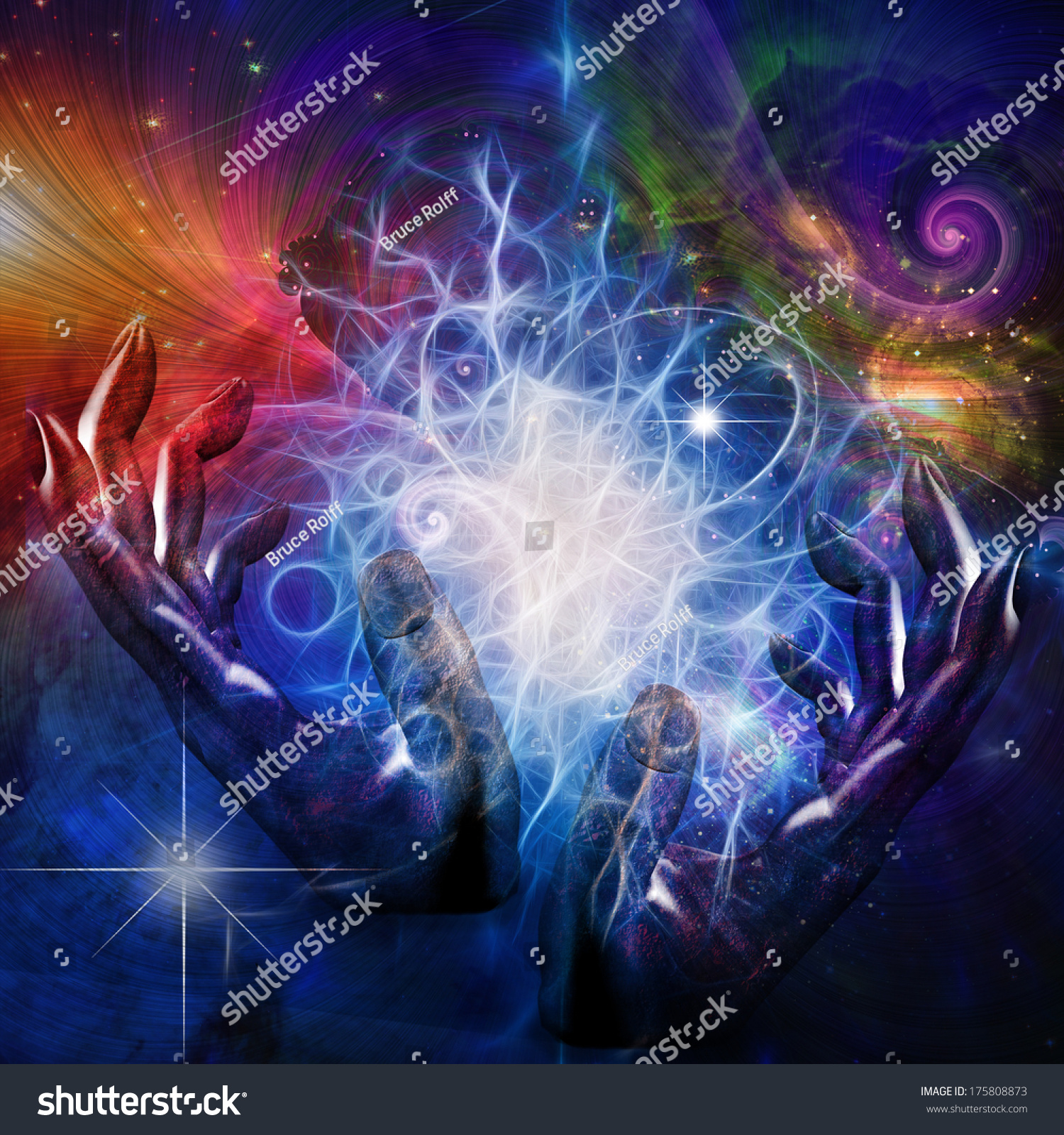 Hands Manipulate Space Time And Matter Stock Photo 175808873 : Shutterstock