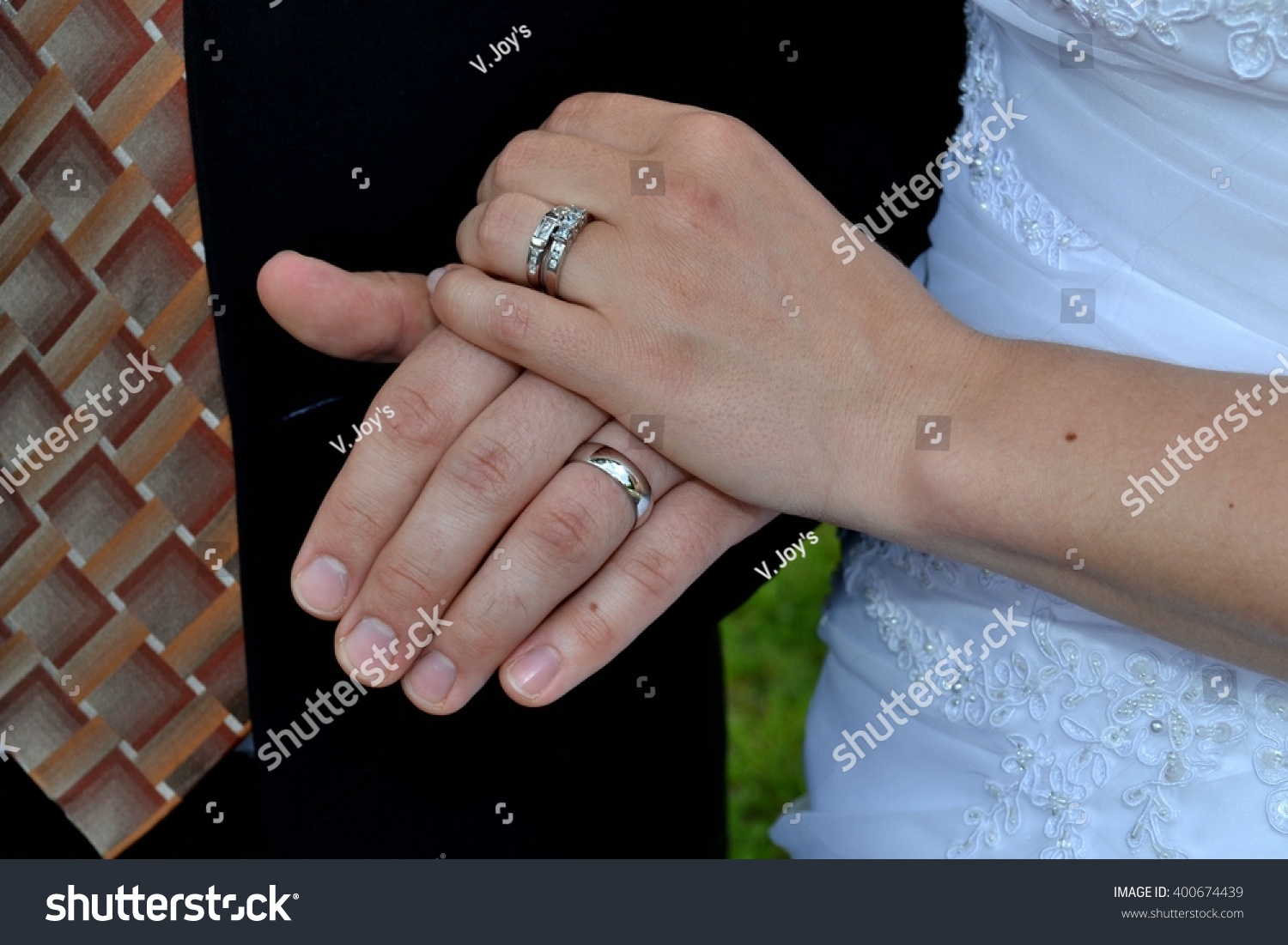 Hands Bride Groom Wedding Rings Stock Photo Edit Now