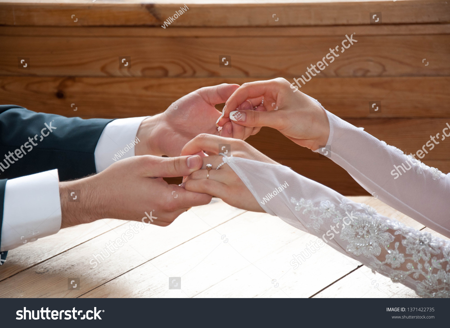 Hands Young Rings Stock Photo Edit Now