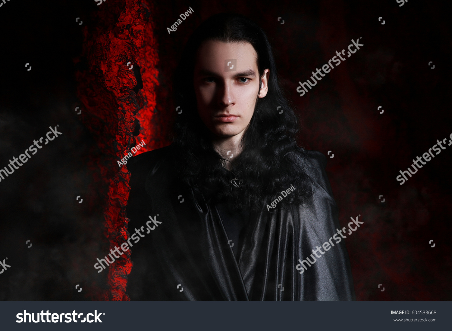 Handsome Man Gothic Vampire Style Stock Photo 604533668 | Shutterstock