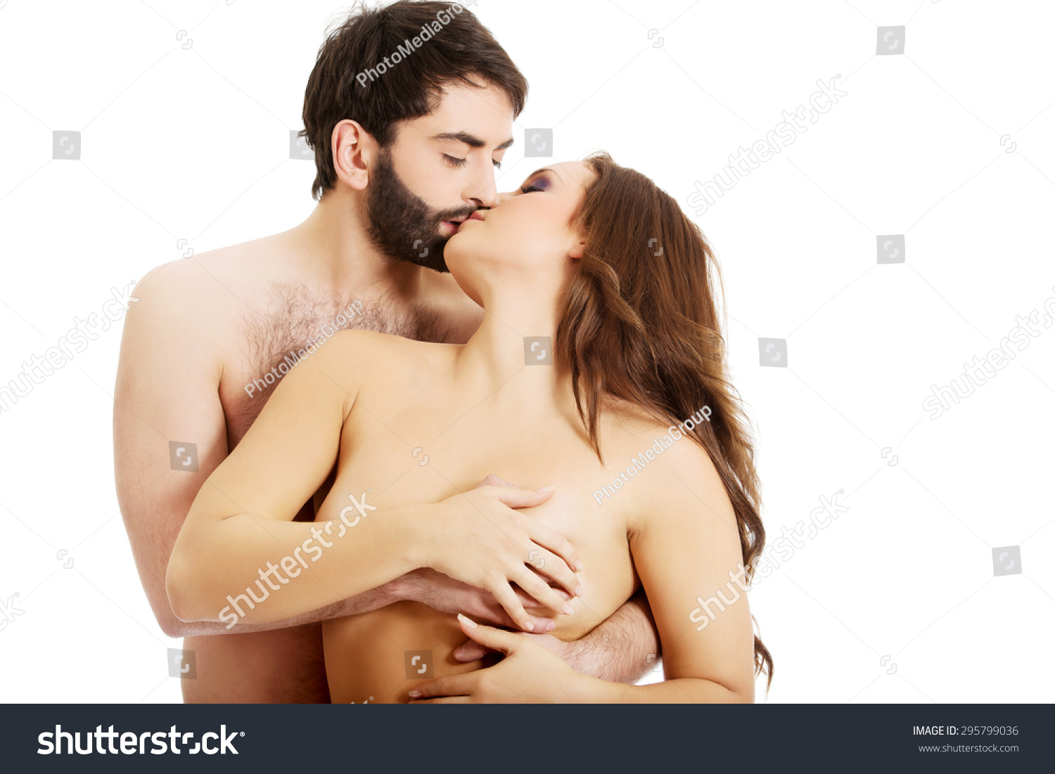 Men Touching Naked Women Breast