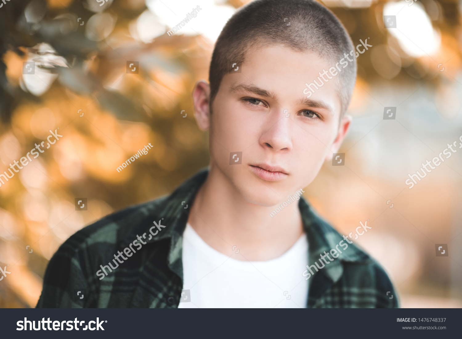 Handsome Man 1718 Year Old Short People Stock Image