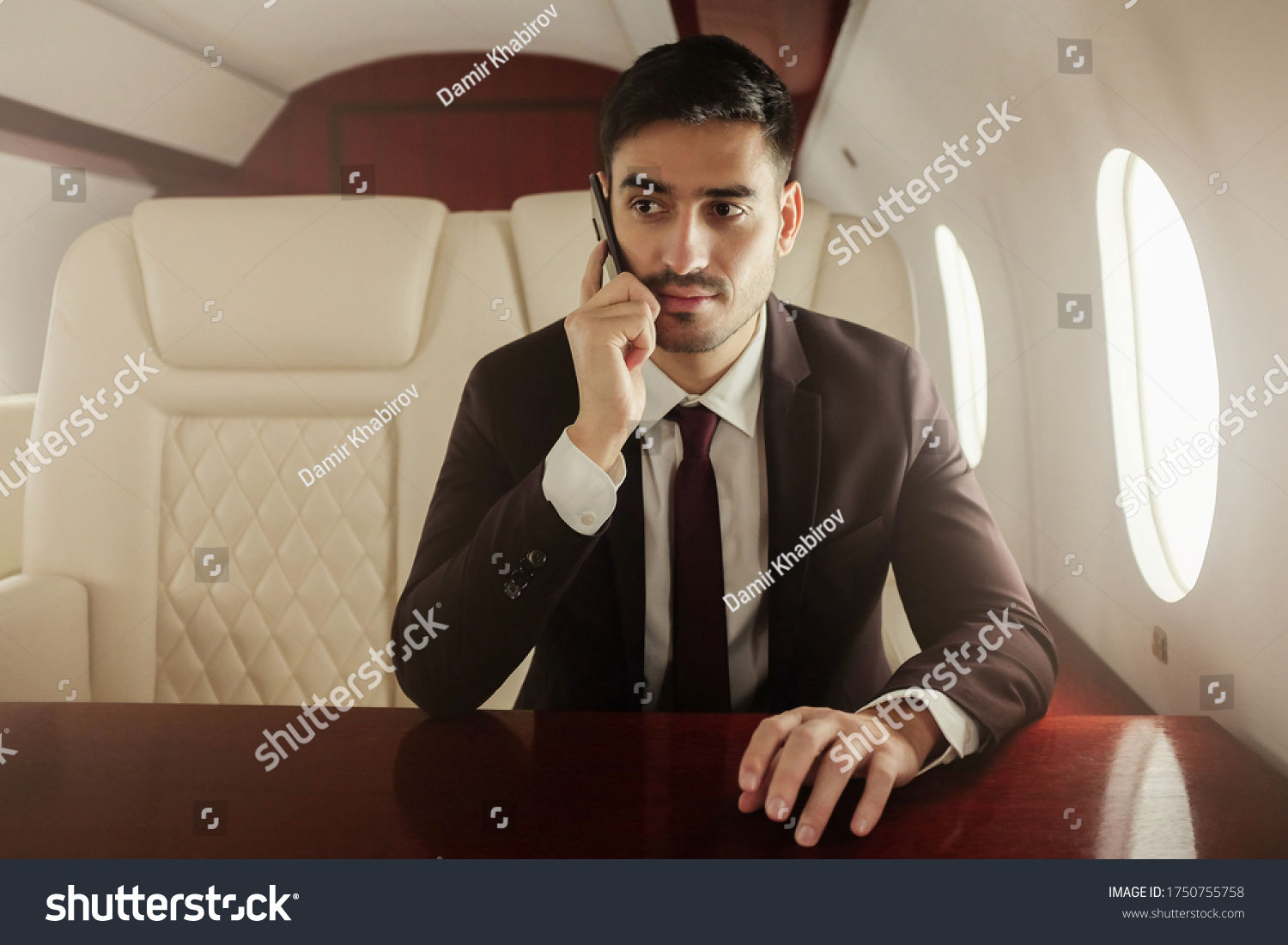 Handsome Rich Business Man Wearing Suit Stock Photo 1750755758