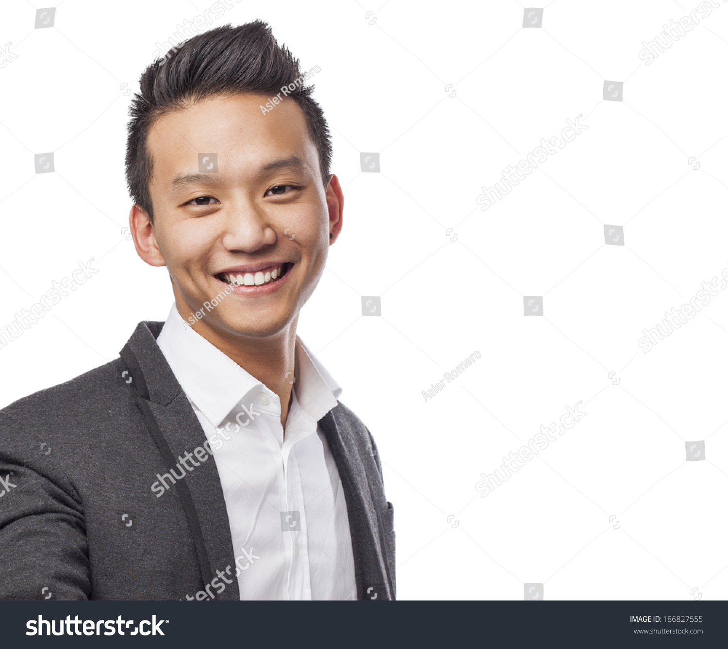 Handsome Young Chinese Face Stock Photo 186827555 : Shutterstock